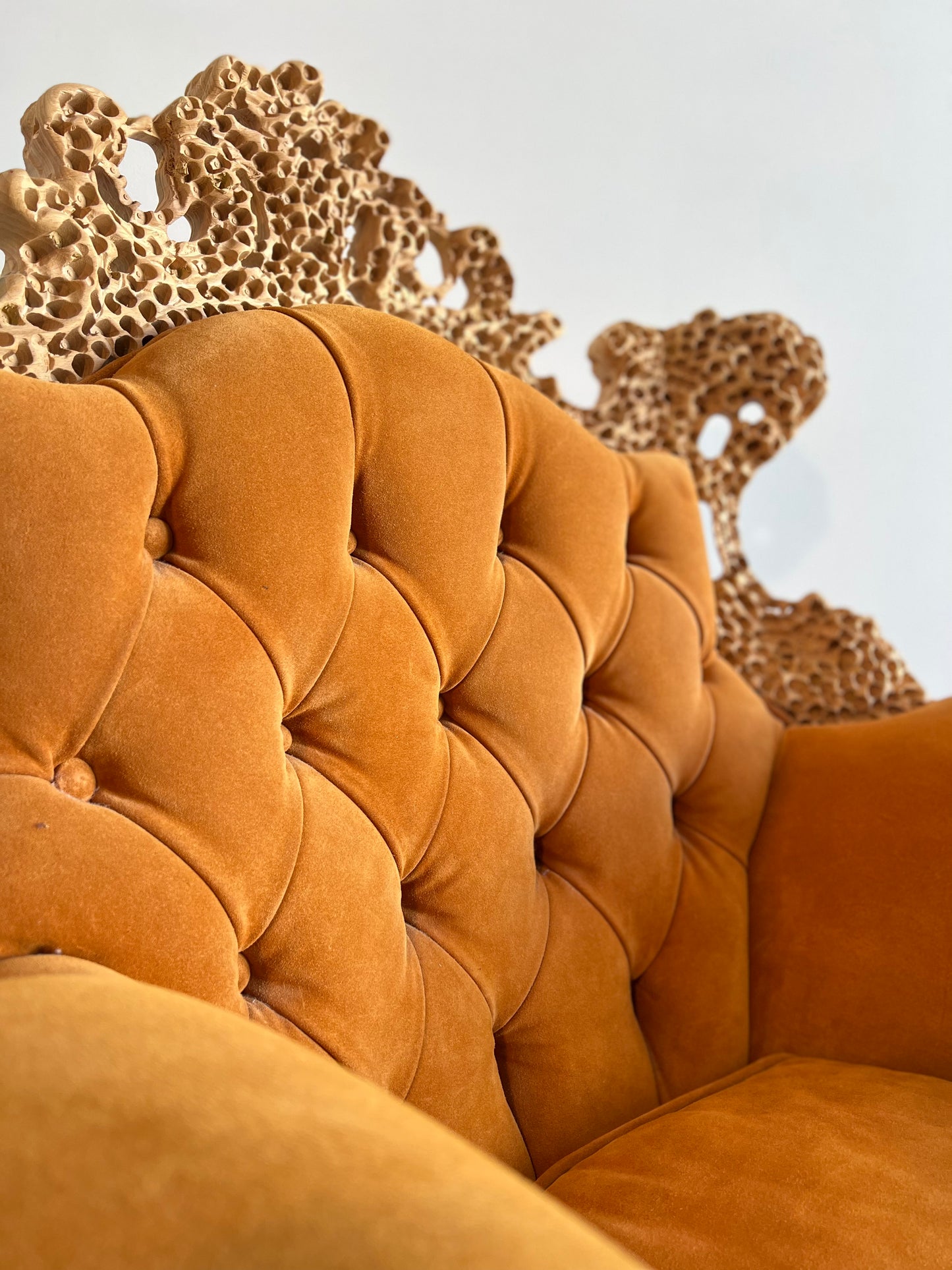 Italian Postmodern Armchair and Ottoman by Urano Palma for Mirabili