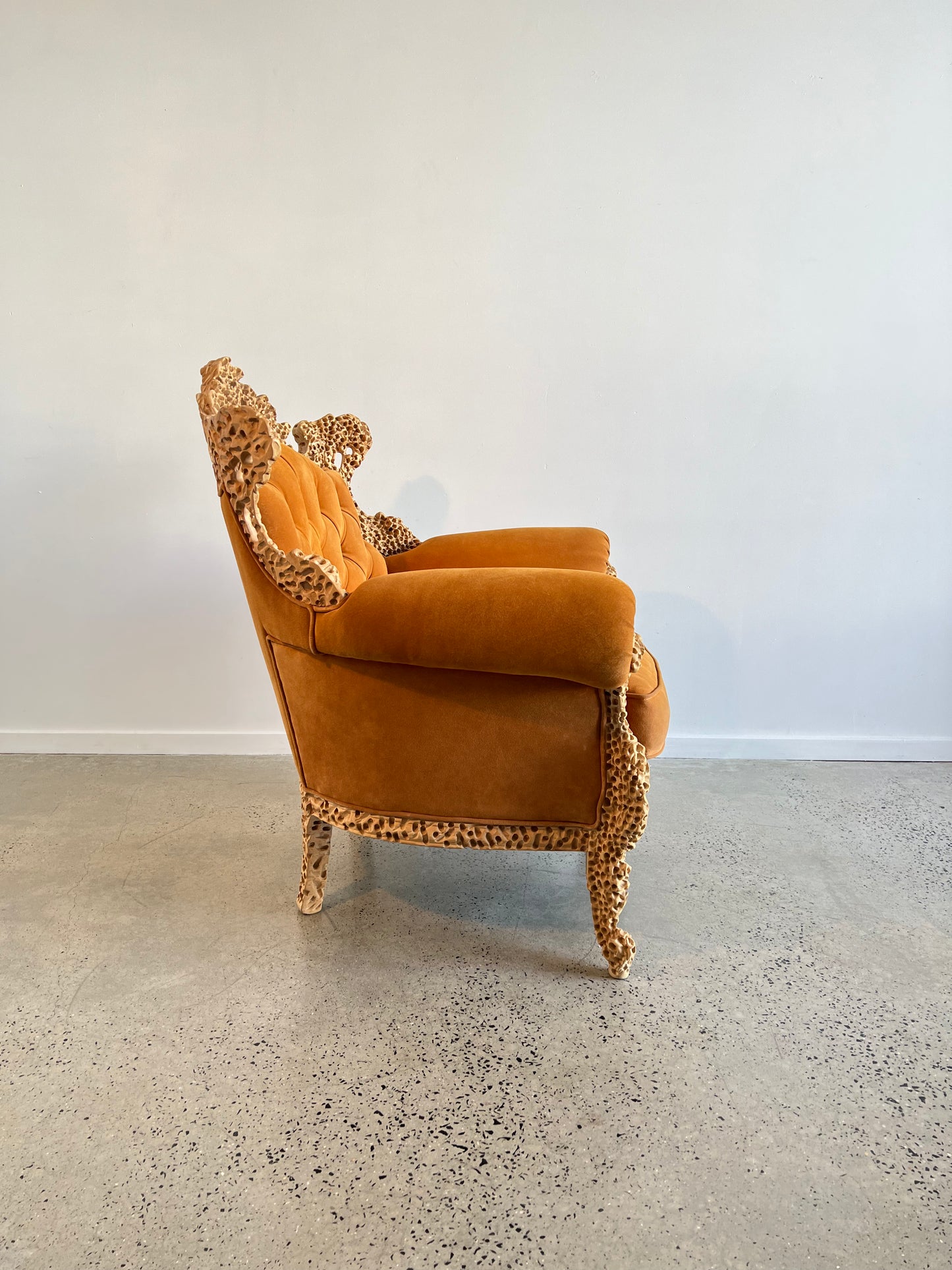 Italian Postmodern Armchair and Ottoman by Urano Palma for Mirabili