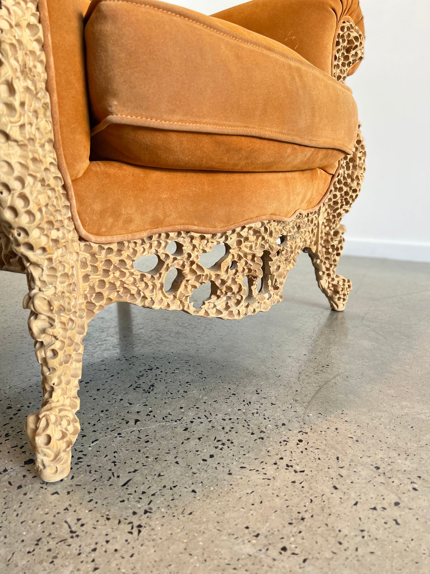 Italian Postmodern Armchair and Ottoman by Urano Palma for Mirabili