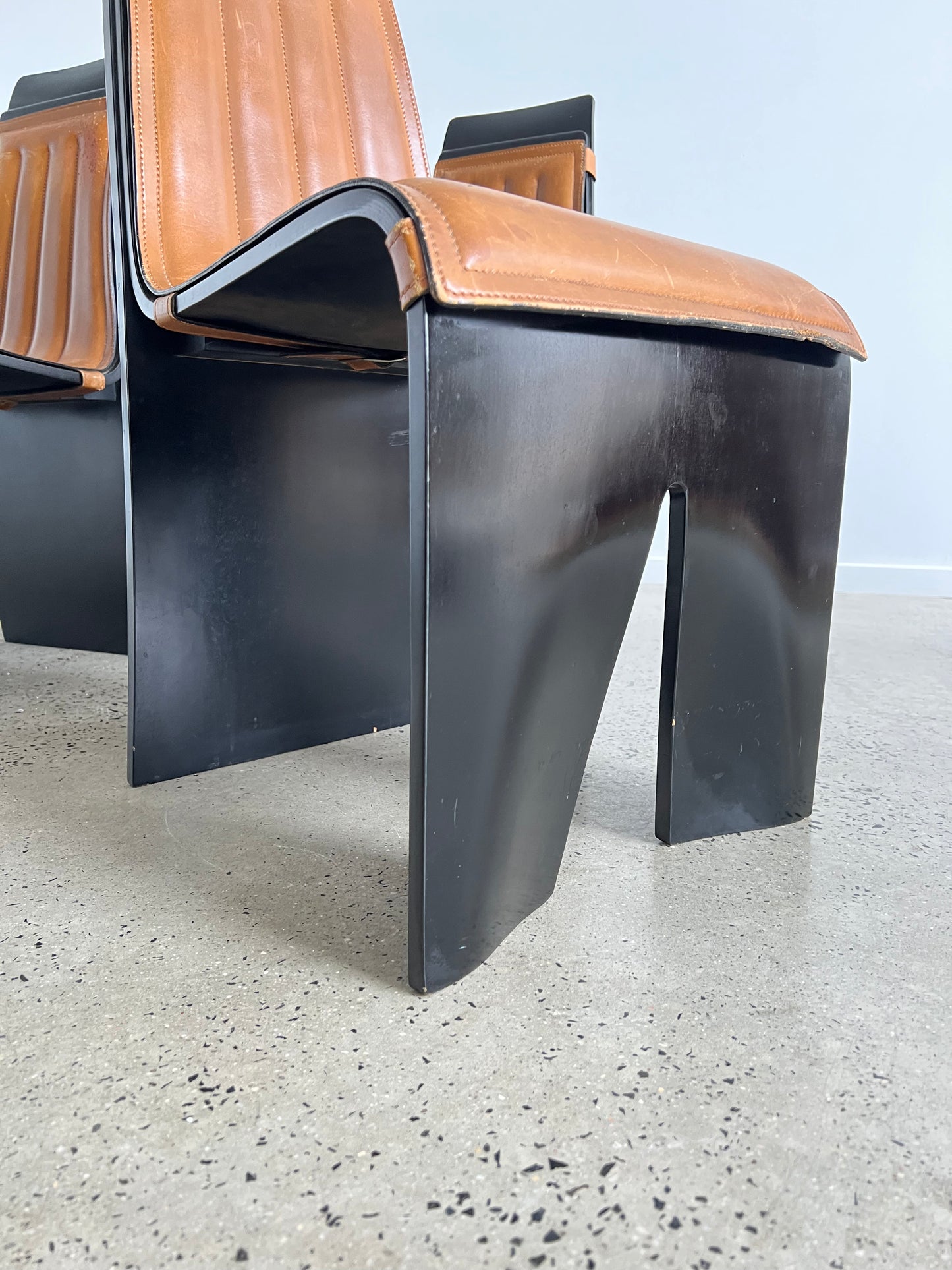 Willy Rizzo Dining Chairs for Mario Sabot, Italy 1960s