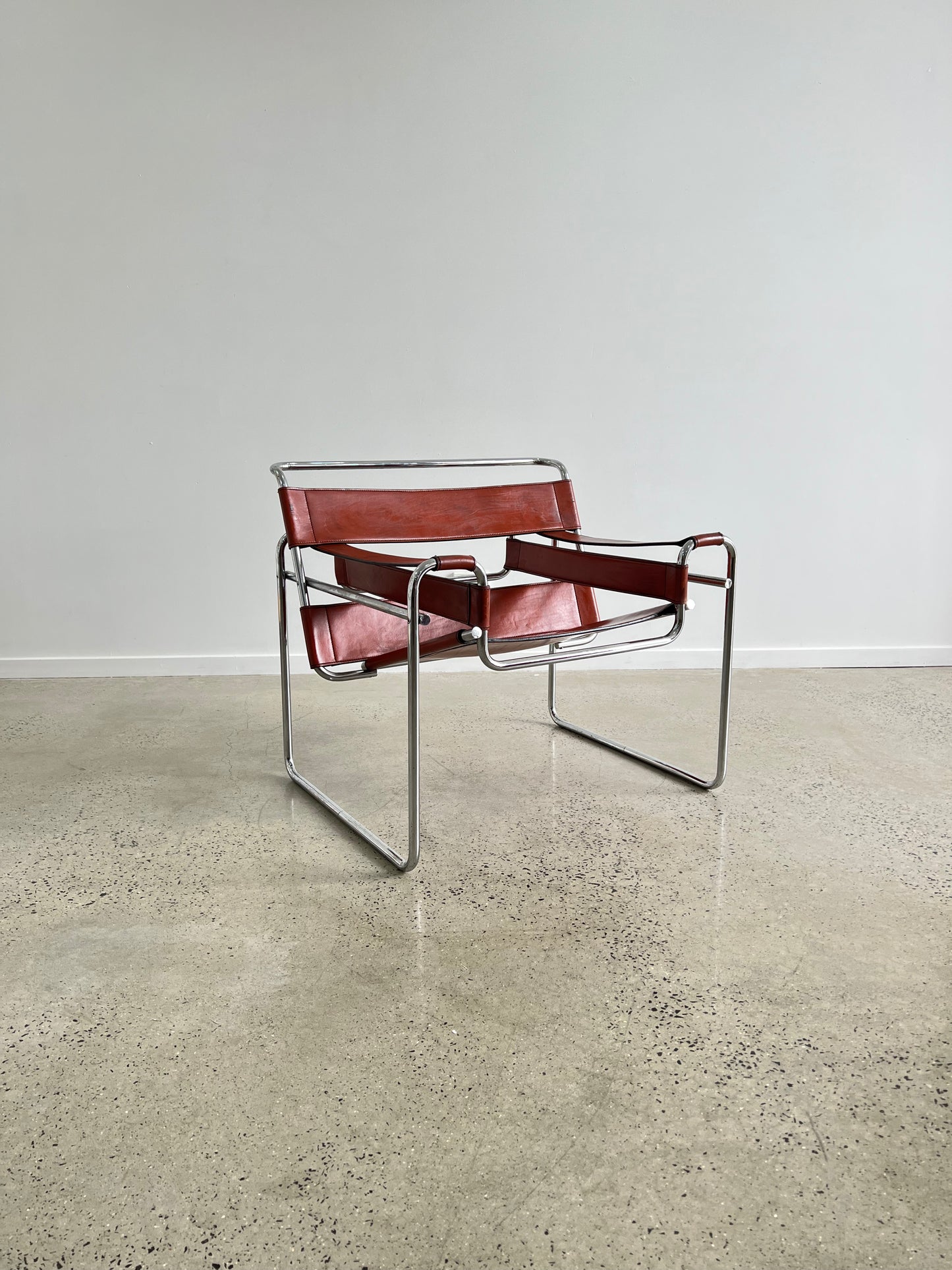 Wassily Leather Armchair by Marcel Breuer for Knoll 1960s