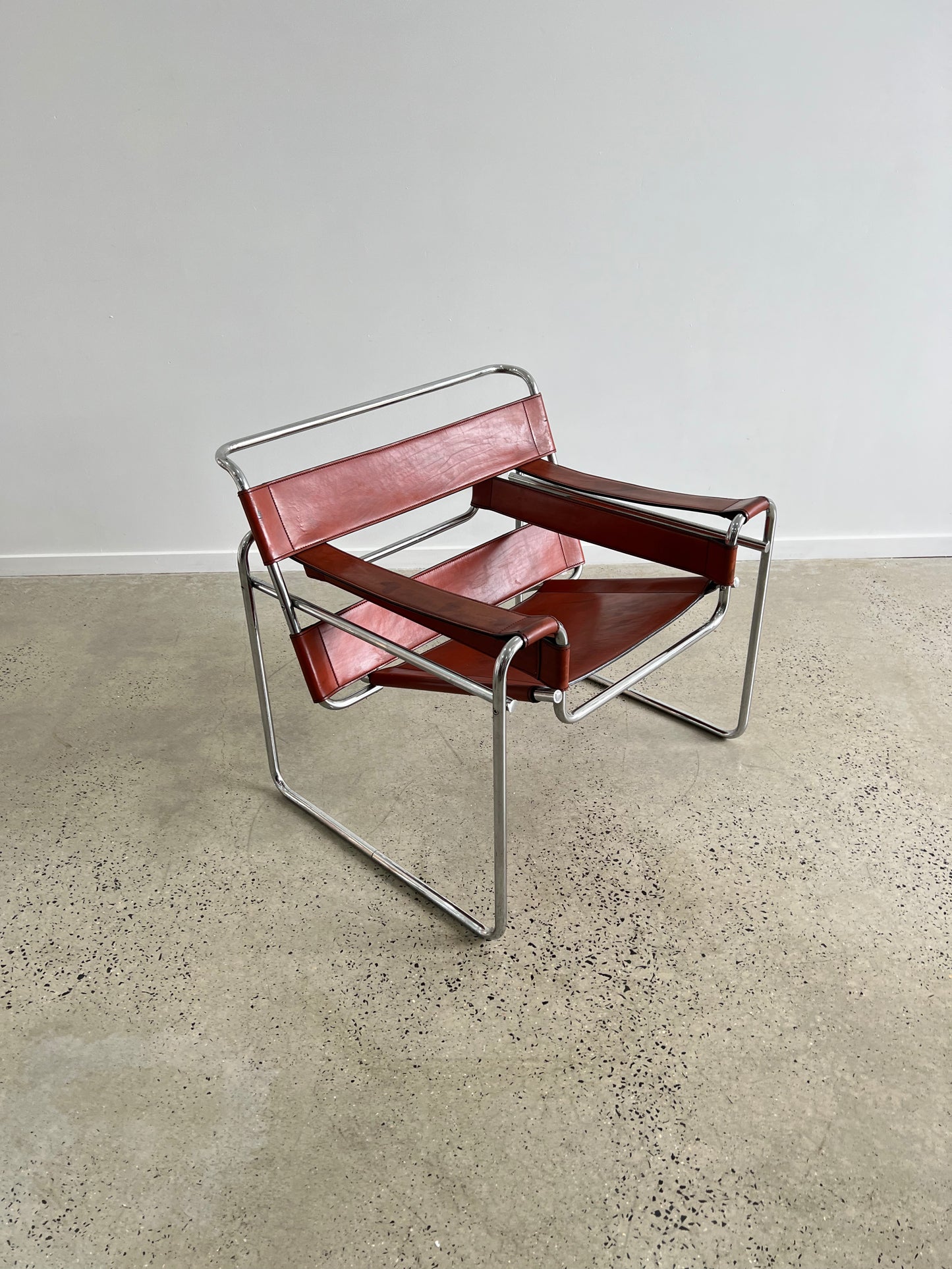 Wassily Leather Armchair by Marcel Breuer for Knoll 1960s