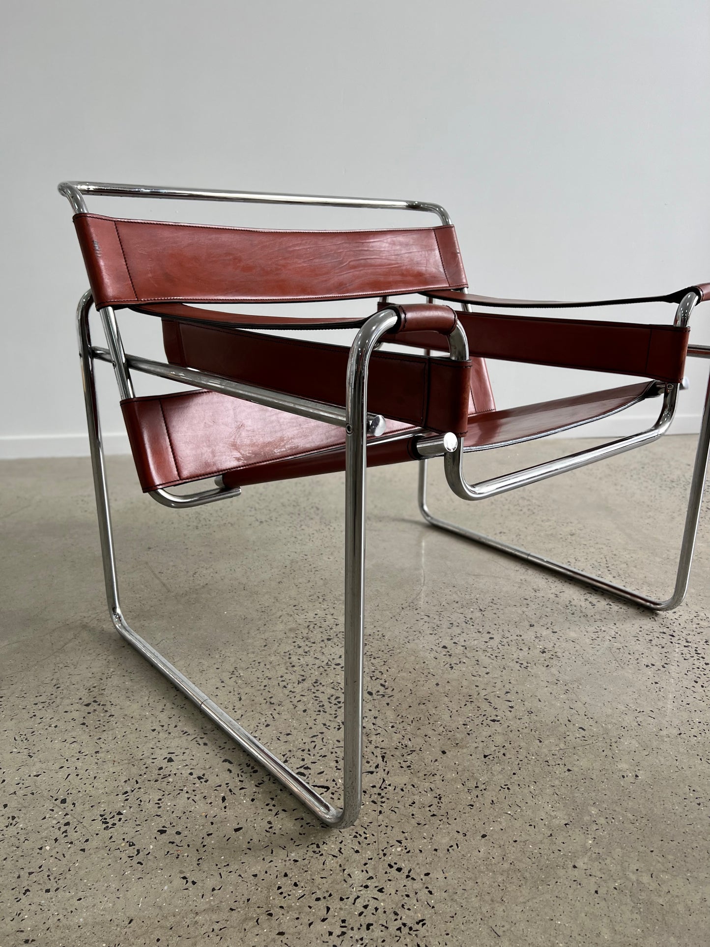 Wassily Leather Armchair by Marcel Breuer for Knoll 1960s