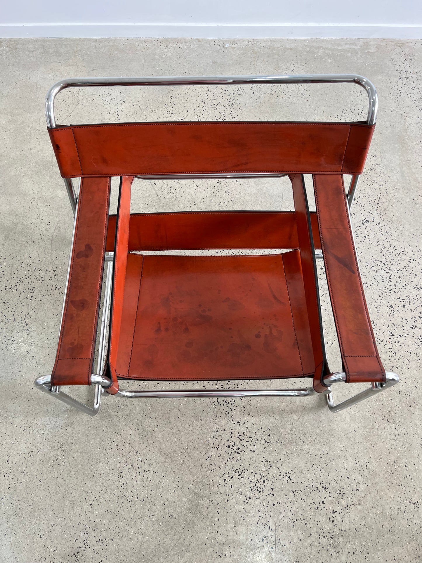 Wassily Leather Armchair by Marcel Breuer for Knoll 1960s