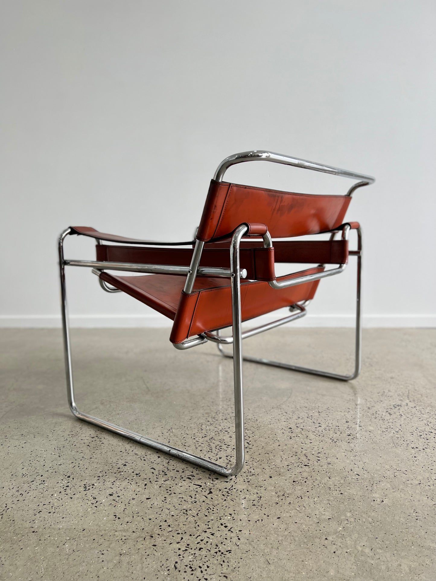 Wassily Leather Armchair by Marcel Breuer for Knoll 1960s