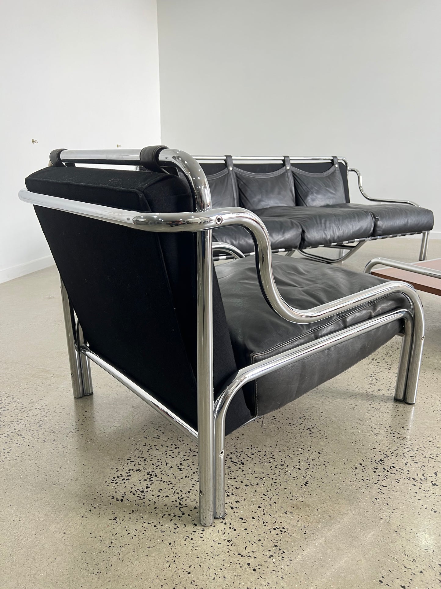 Gae Aulenti “Stringa” Seating Set for Poltronova, Italy 1962
