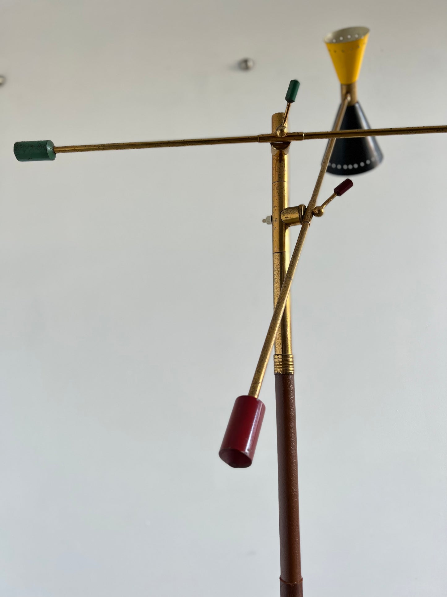 Angelo Lelli Floor Lamp for Stilnovo