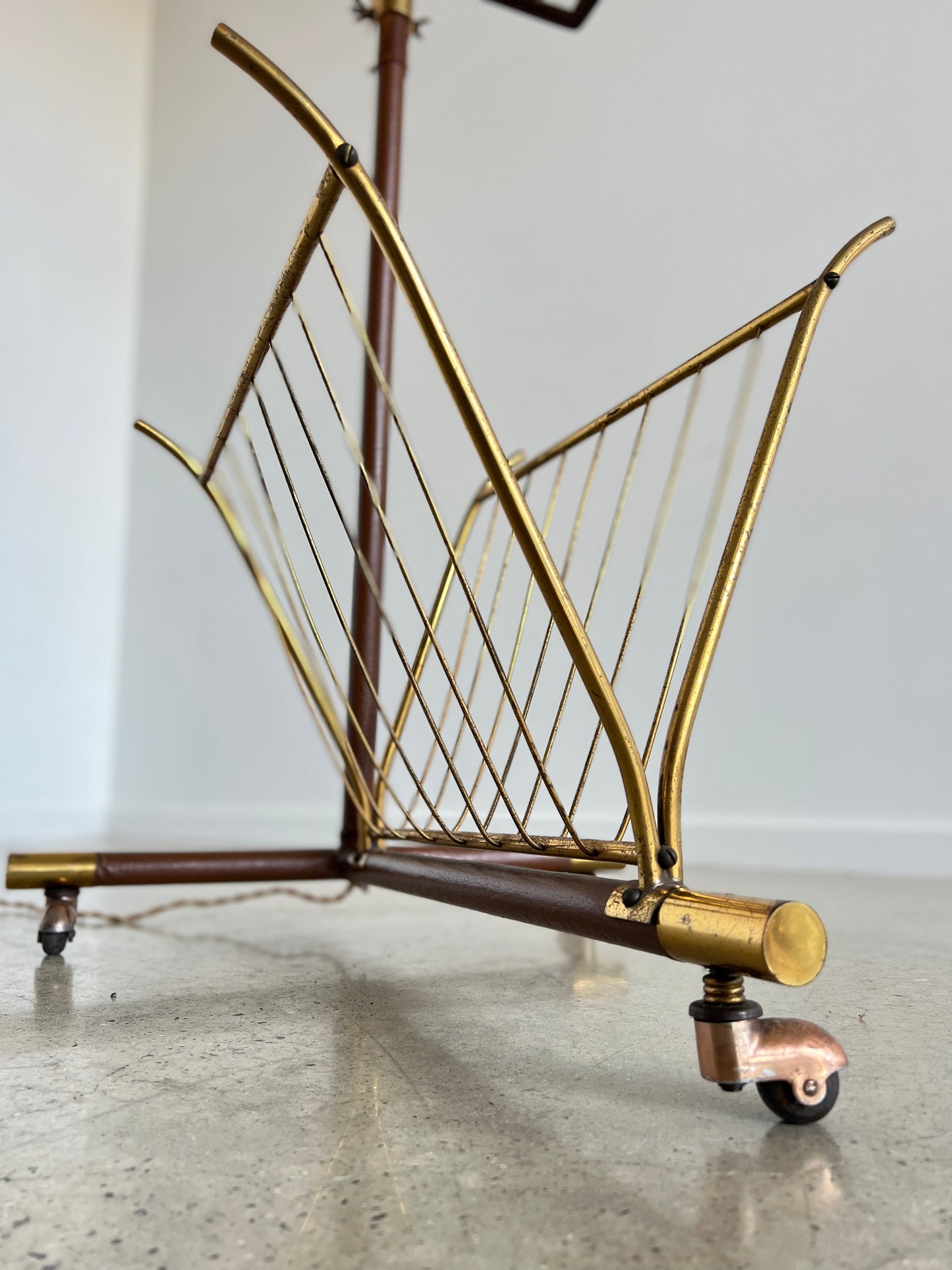 Angelo Lelli Floor Lamp for Stilnovo