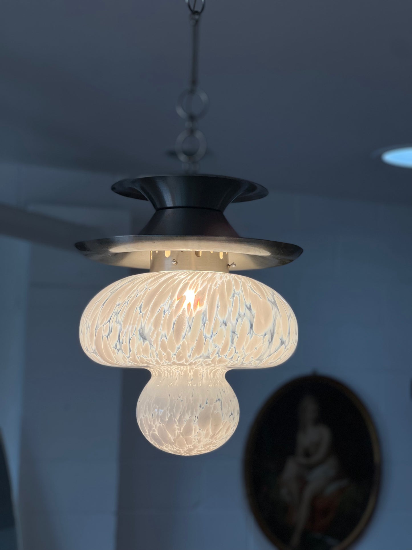 Carlo Nason Murano Glass Pendant Light for Mazzega