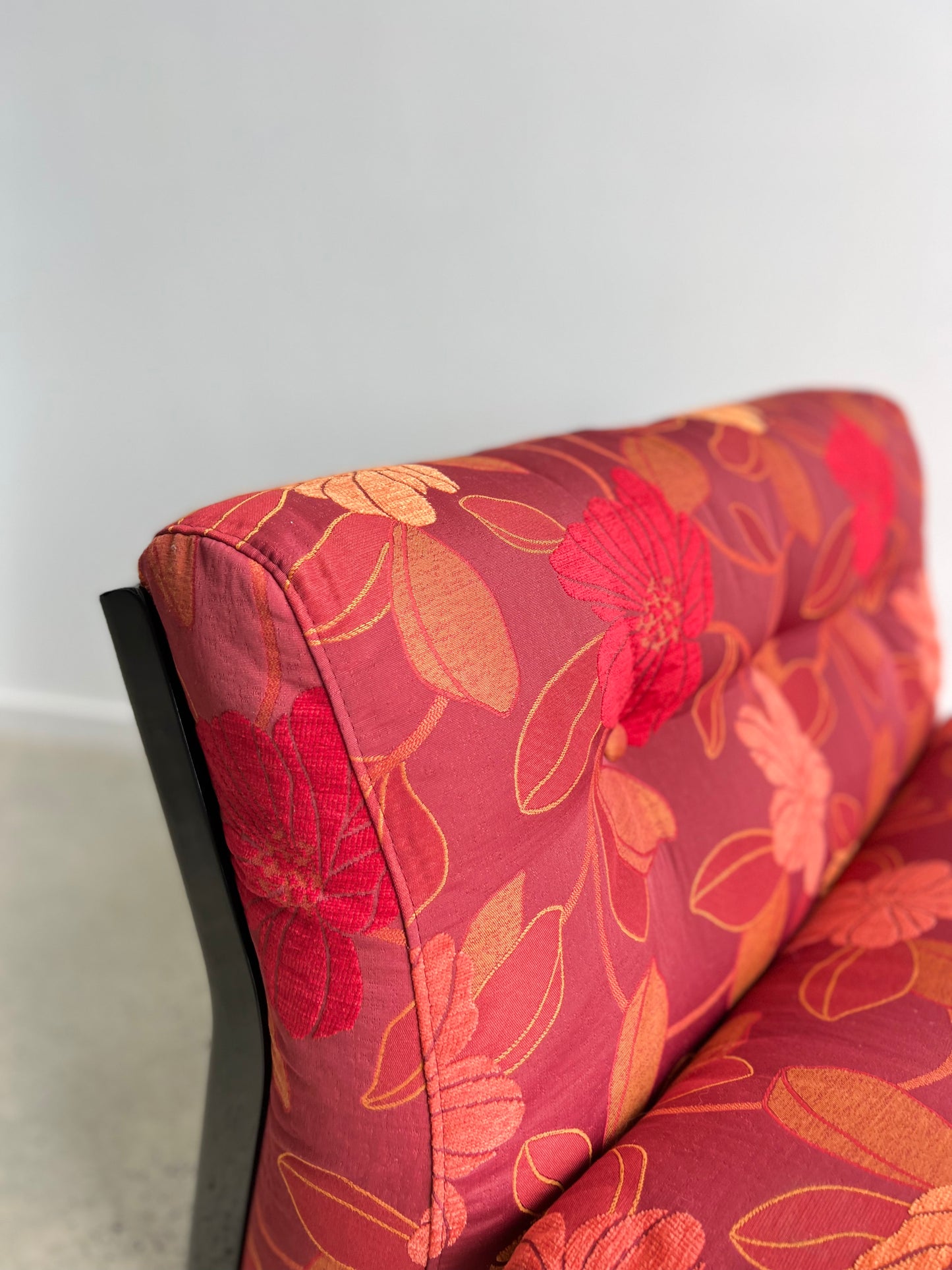 Italian Amanta Chairs Fabric and Black base by Mario Bellini for B&B Italia 1970