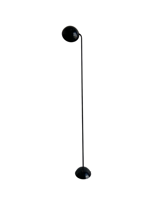 Tre Ci Luci Floor Lamp Mod. 3563 by P. Marucco, sleek design featuring a cylindrical base and a single bulb holder at the top, against a white background.