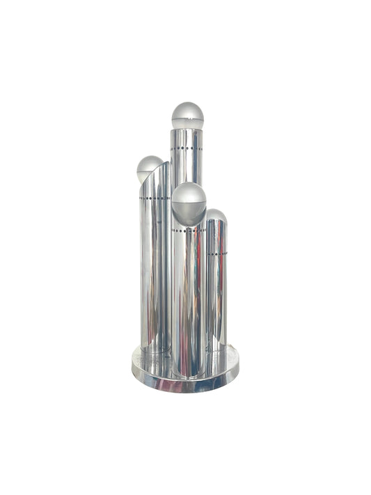 Chrome Table Lamp with Four Lights, 1970s
