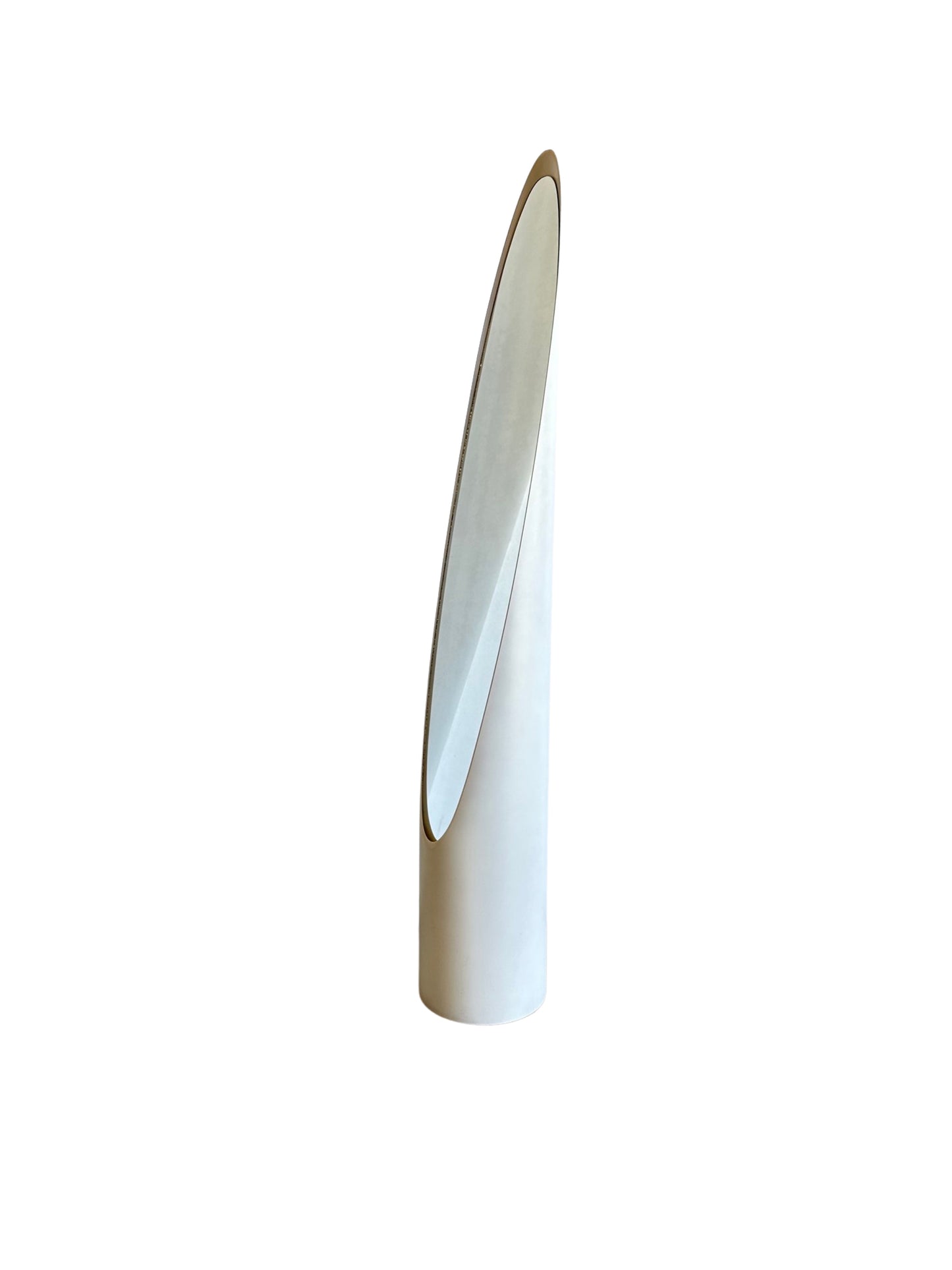 "Unghia"by Rodolfo Bonetto White Floor Mirror, 1970s