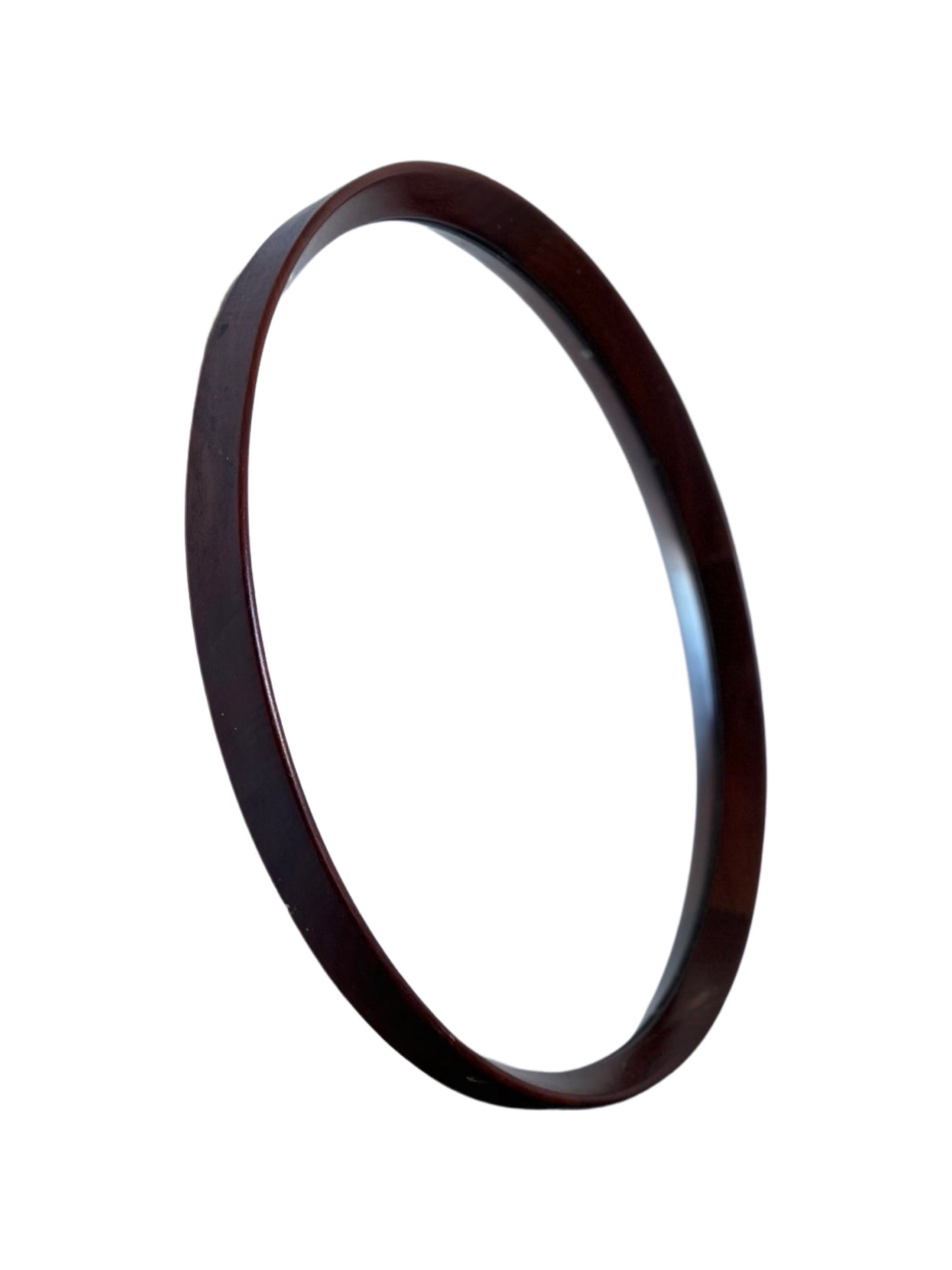 Glas & Trä Hovmantorp Round Wall Mirror in Teak, 1950s