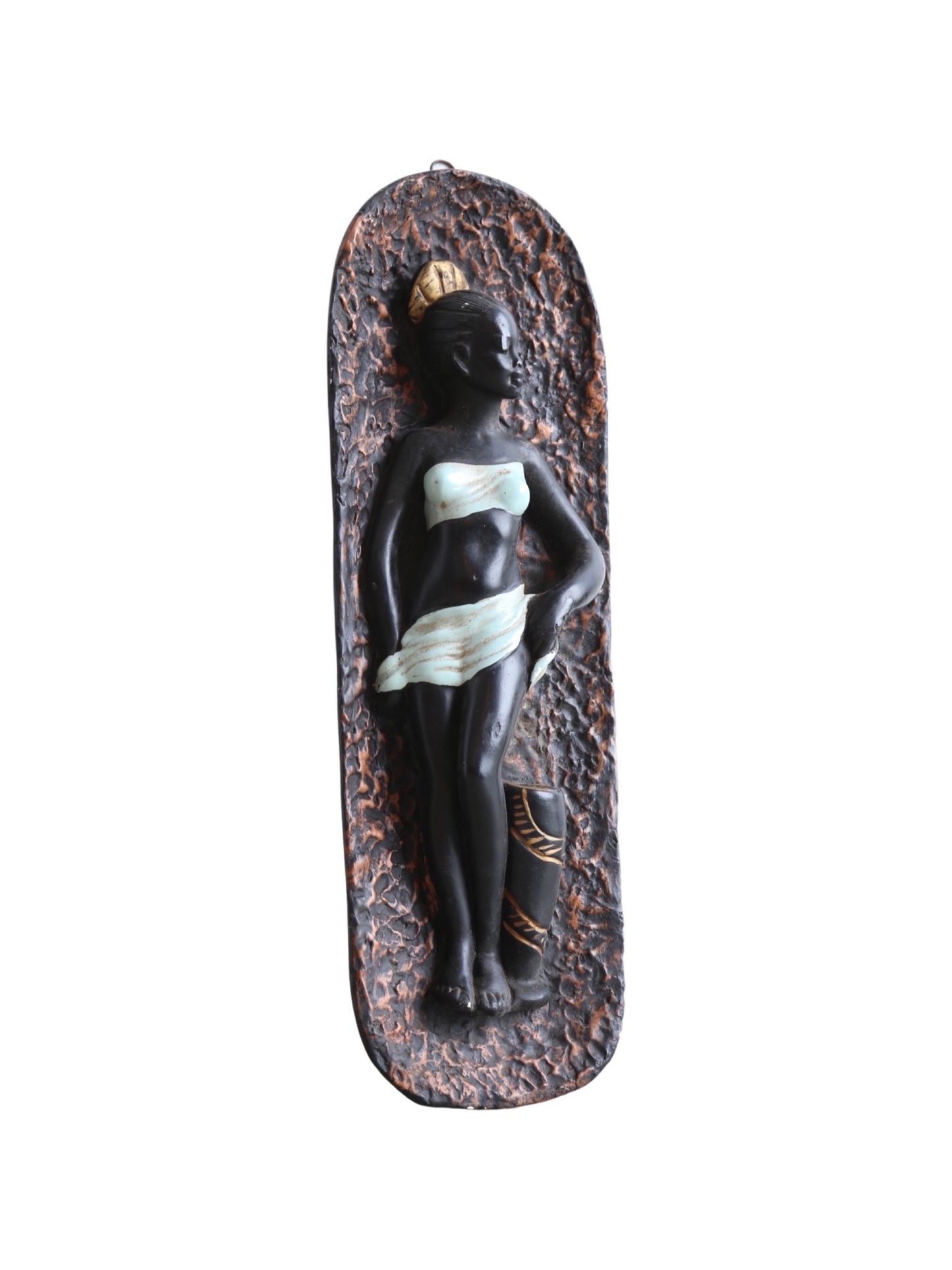 Italian Plaster African Women Wall Decoration 1950