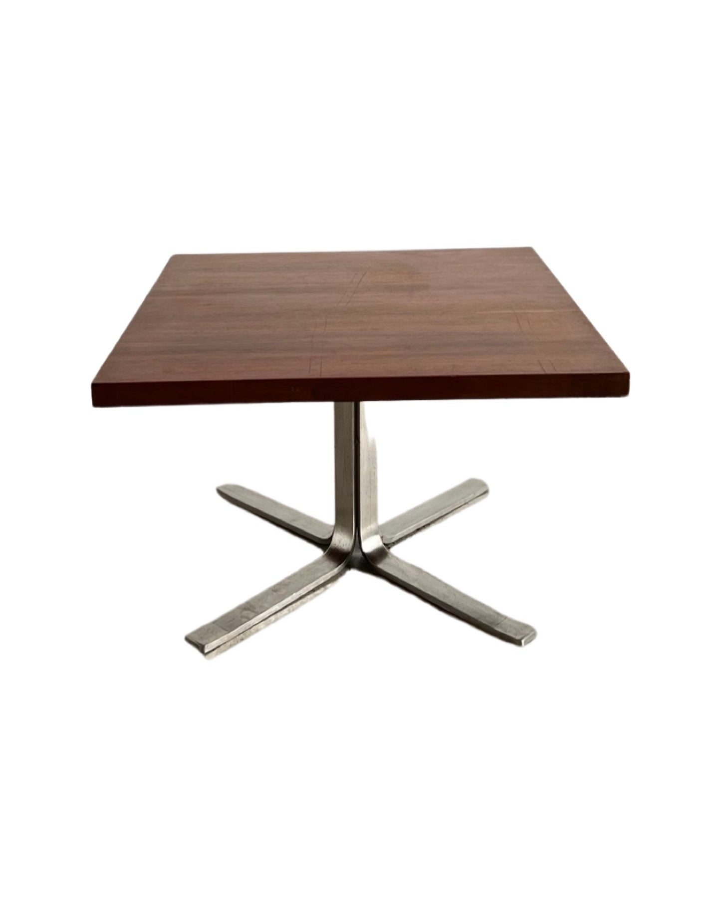 Mobitecnica Torino in Teak and Chrome Square Coffee Table, 1960