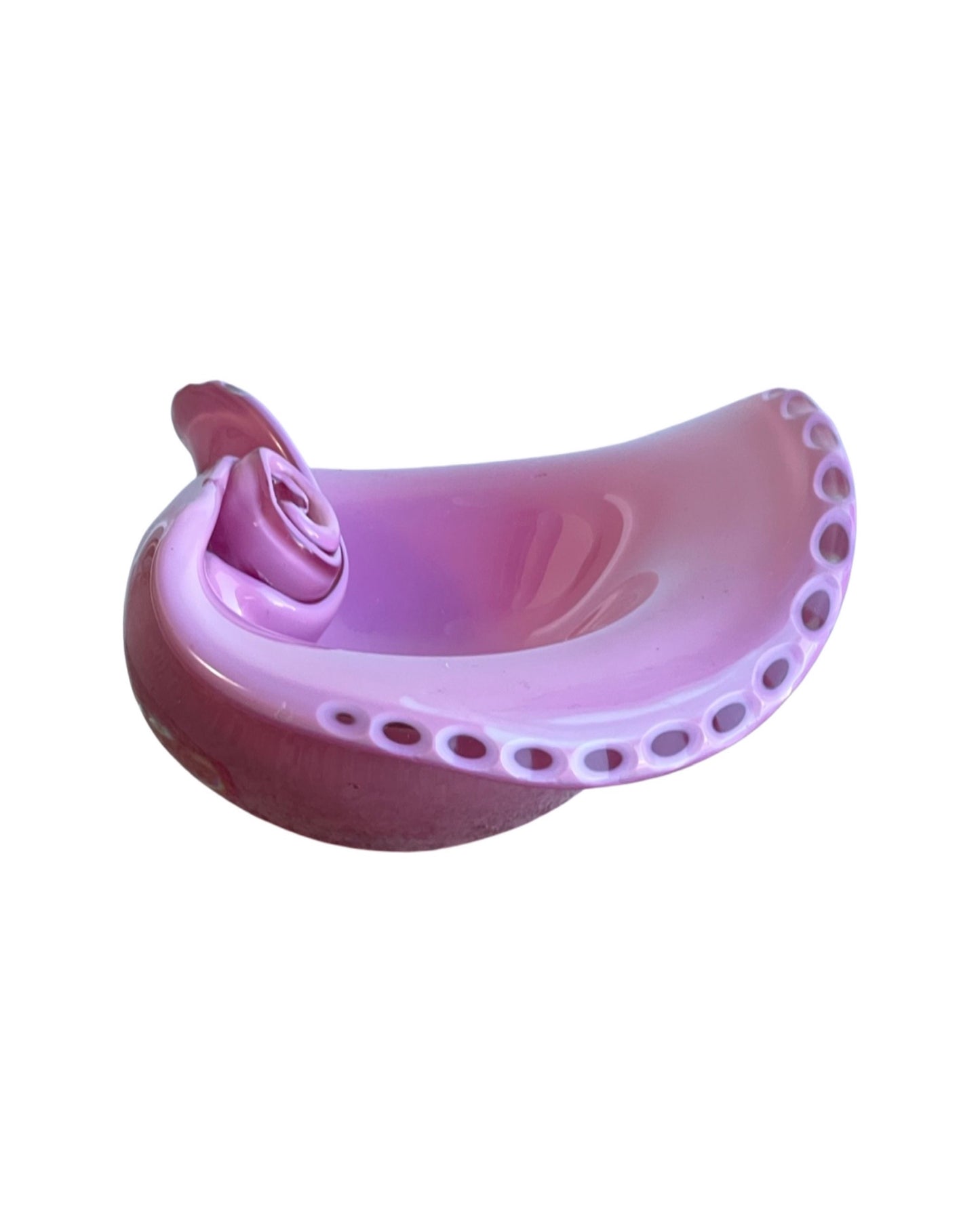 Murano Sommerso Pink Ashtray, 1960s