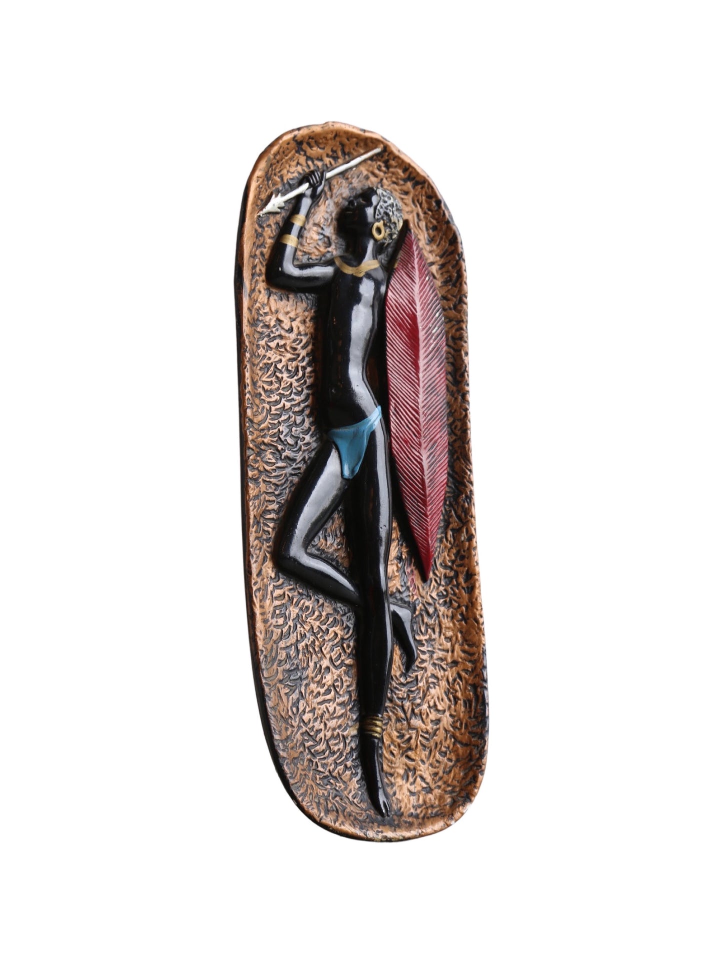 Italian Plaster African Warrior 1950s
