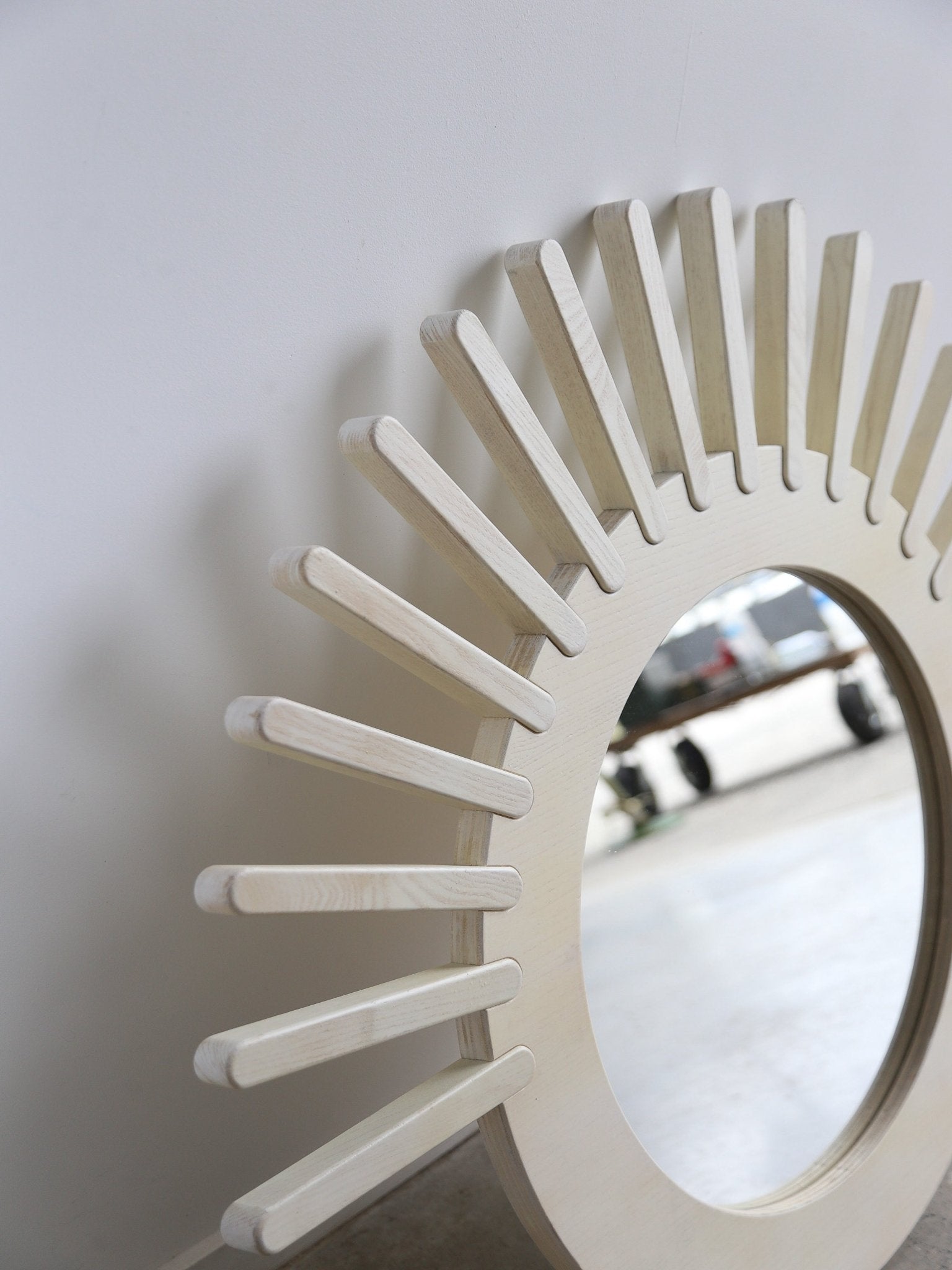 1960s Italian wall mirror by Albert Leclerc for Planula - Lumini Collections