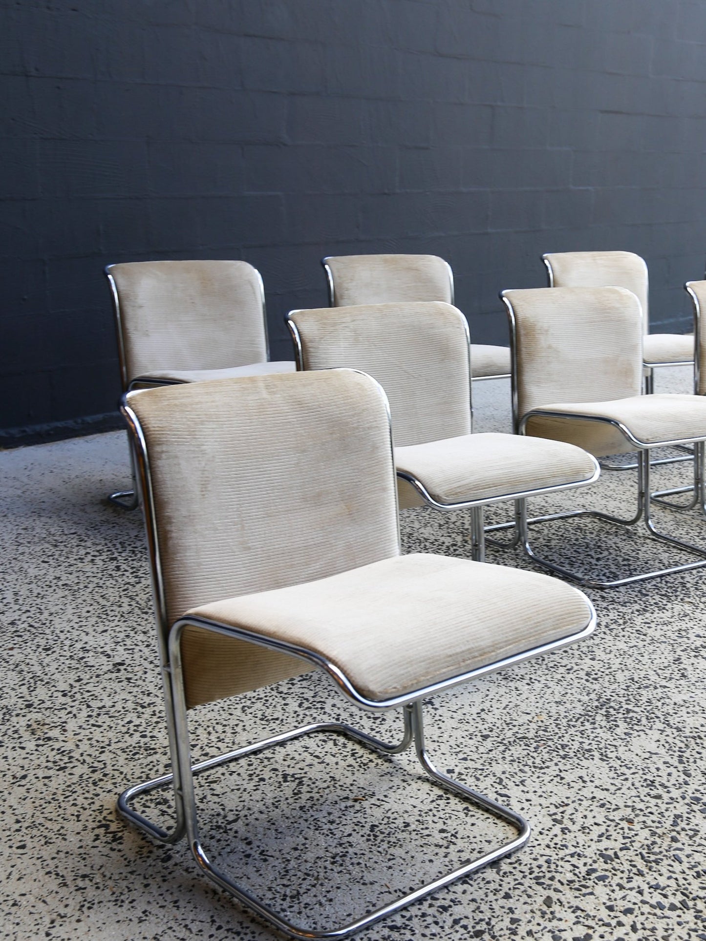 1970s “Calla” Dining Chairs by Antonio Ari Colombo for Arflex - Lumini Collections