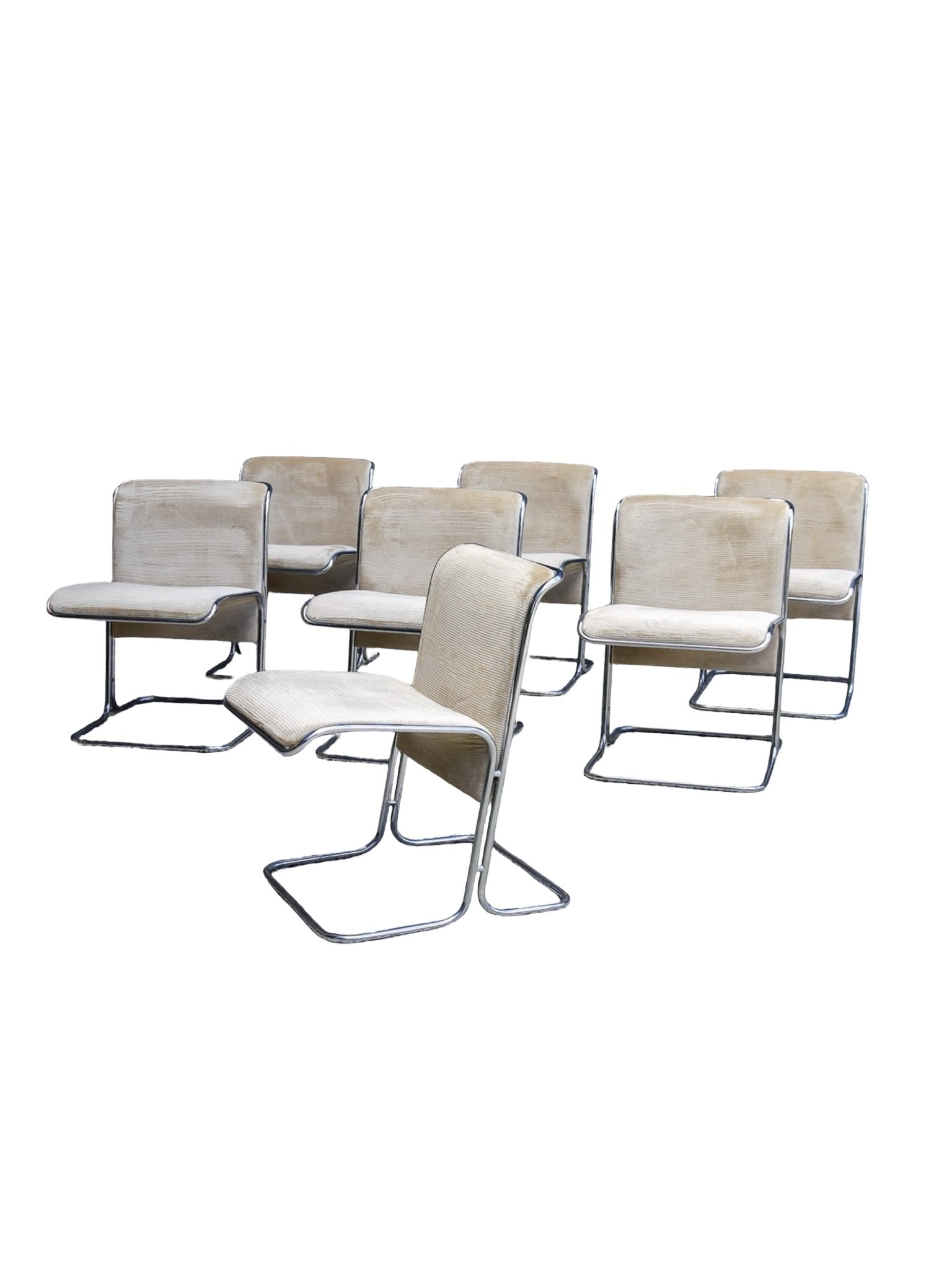 1970s “Calla” Dining Chairs by Antonio Ari Colombo for Arflex - Lumini Collections