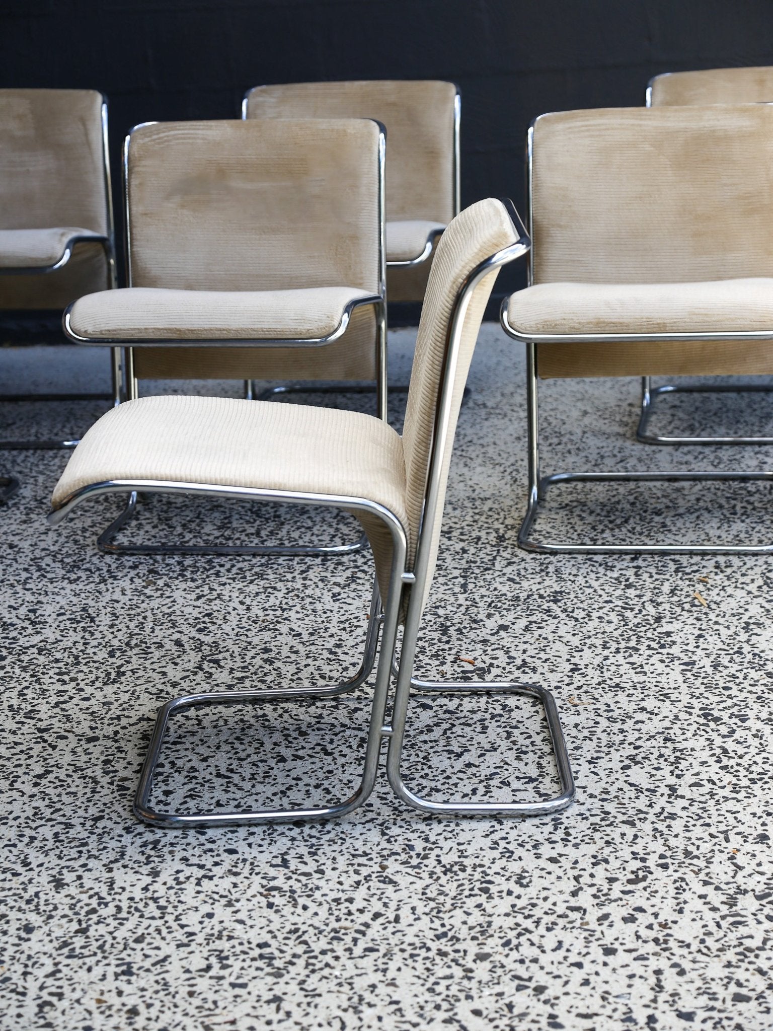 1970s “Calla” Dining Chairs by Antonio Ari Colombo for Arflex - Lumini Collections