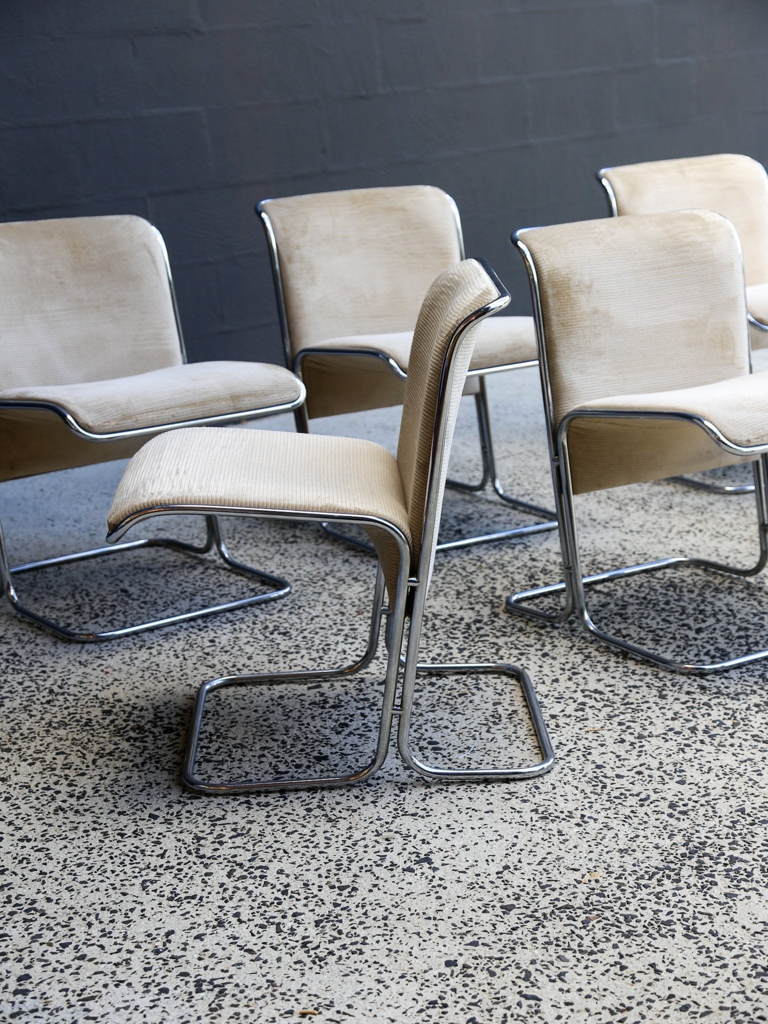 1970s “Calla” Dining Chairs by Antonio Ari Colombo for Arflex - Lumini Collections