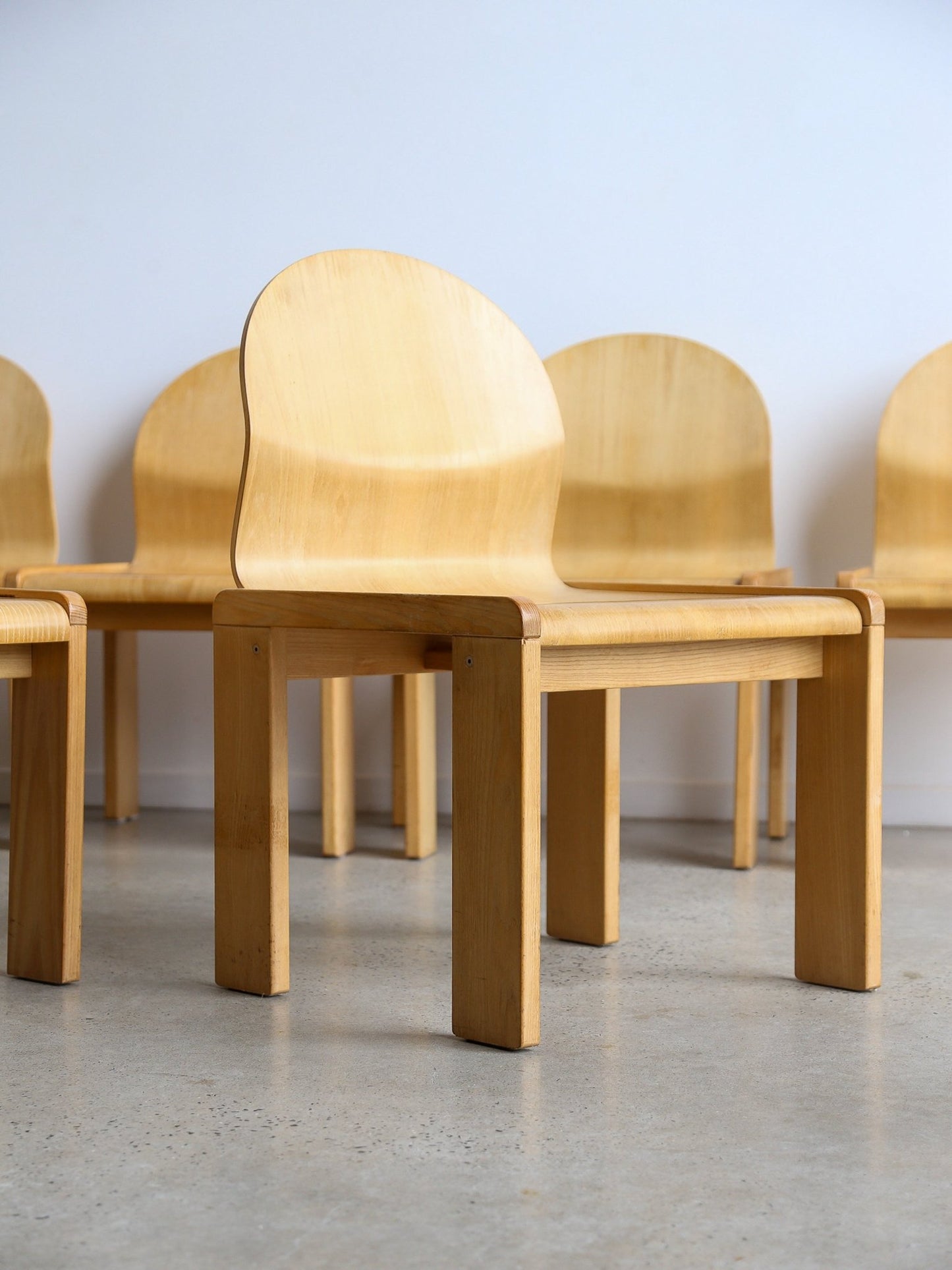 1970s Dining Chairs by Afra & Tobia Scarpa, Set of Eight - Lumini Collections