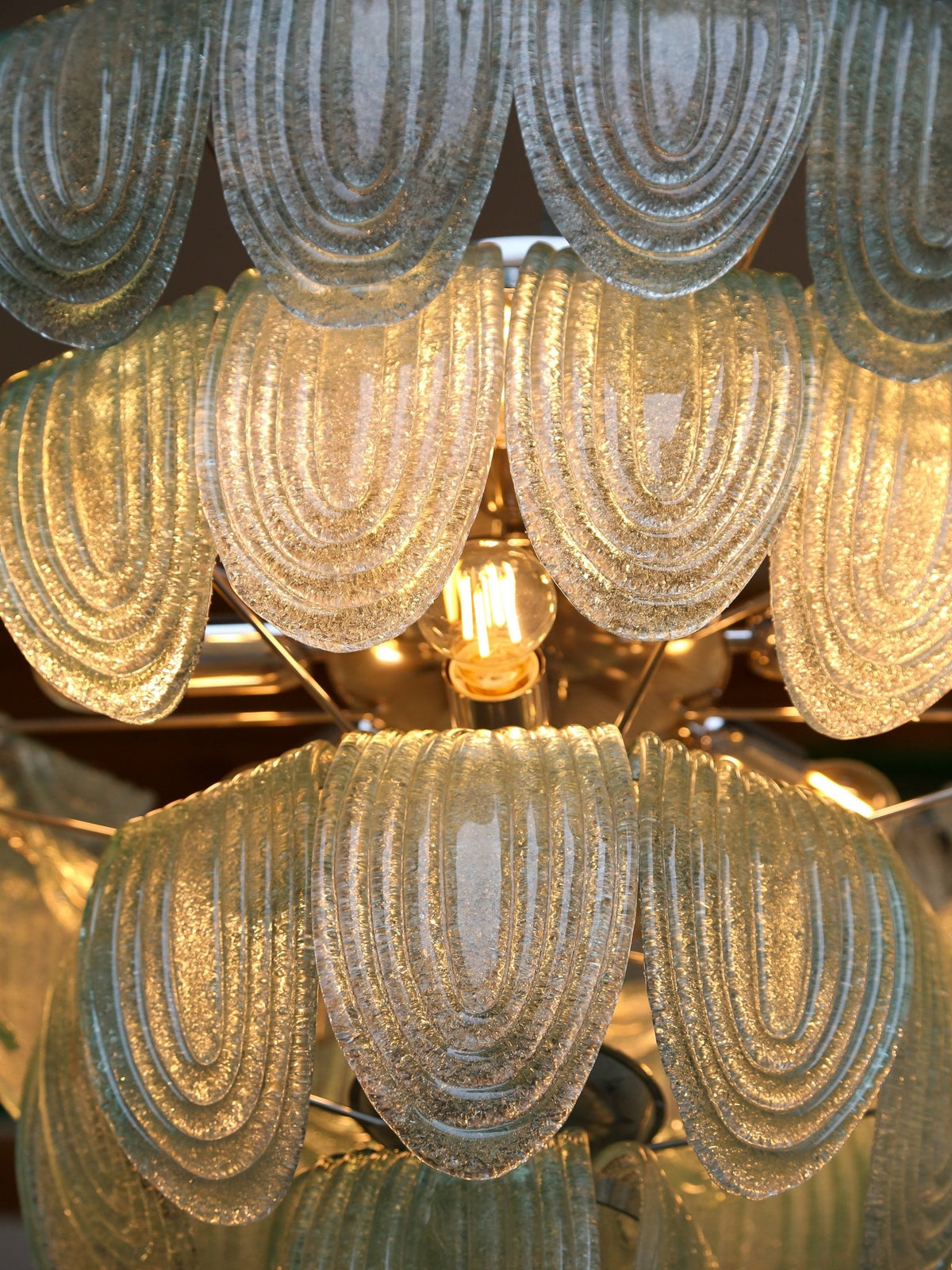 Close-up of a decorative chandelier with intricate design