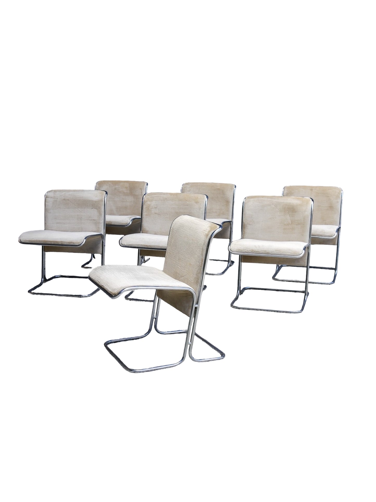 Set of Seven Calla Dining Chairs by Antonio Ari Colombo for Arflex 1970s