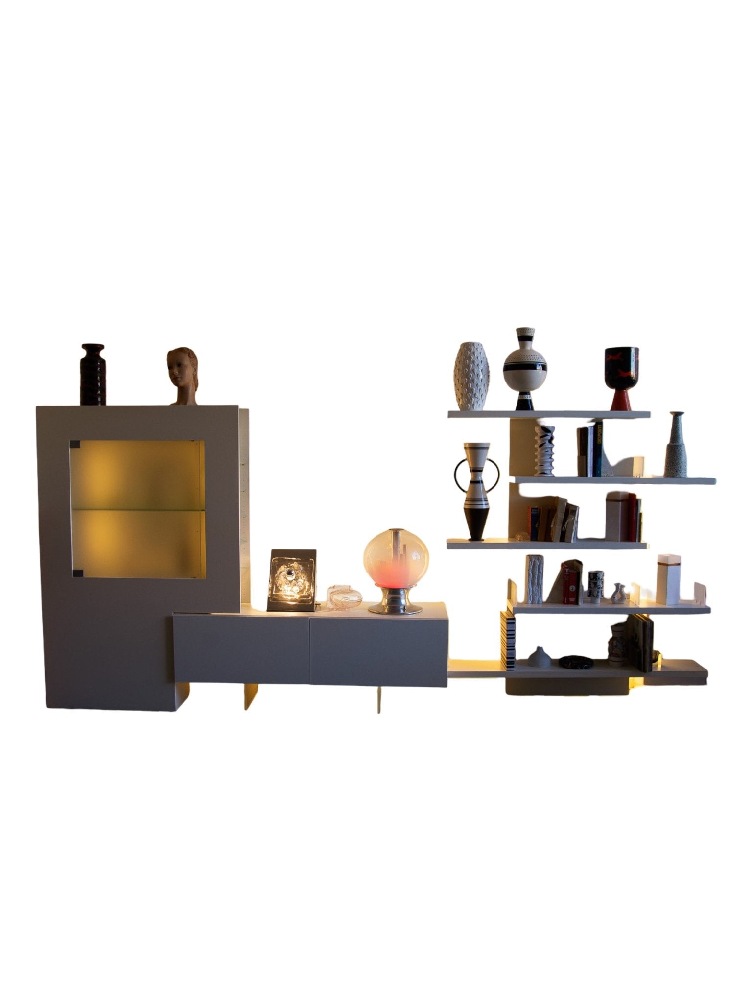 Acerbis Wall Unit and Cabinet System, Italy - Lumini Collections