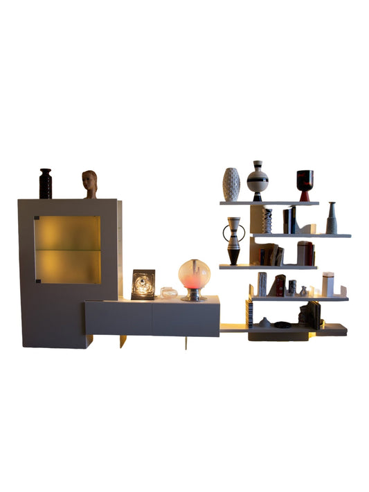 Acerbis Wall Unit and Cabinet System, Italy - Lumini Collections