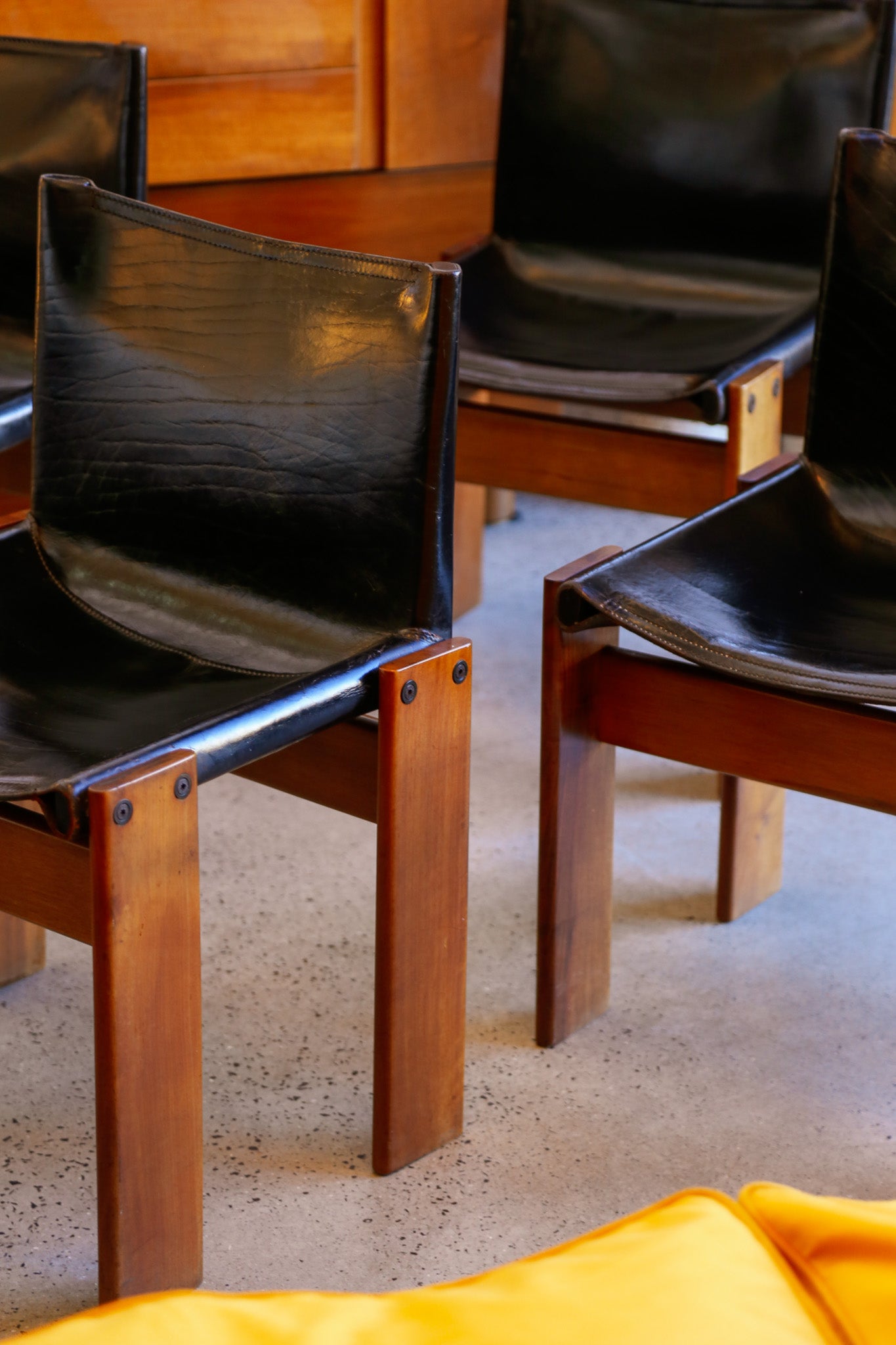 Afra & Tobia Scarpa Monk Chairs for Molteni, 1974 - Lumini Collections