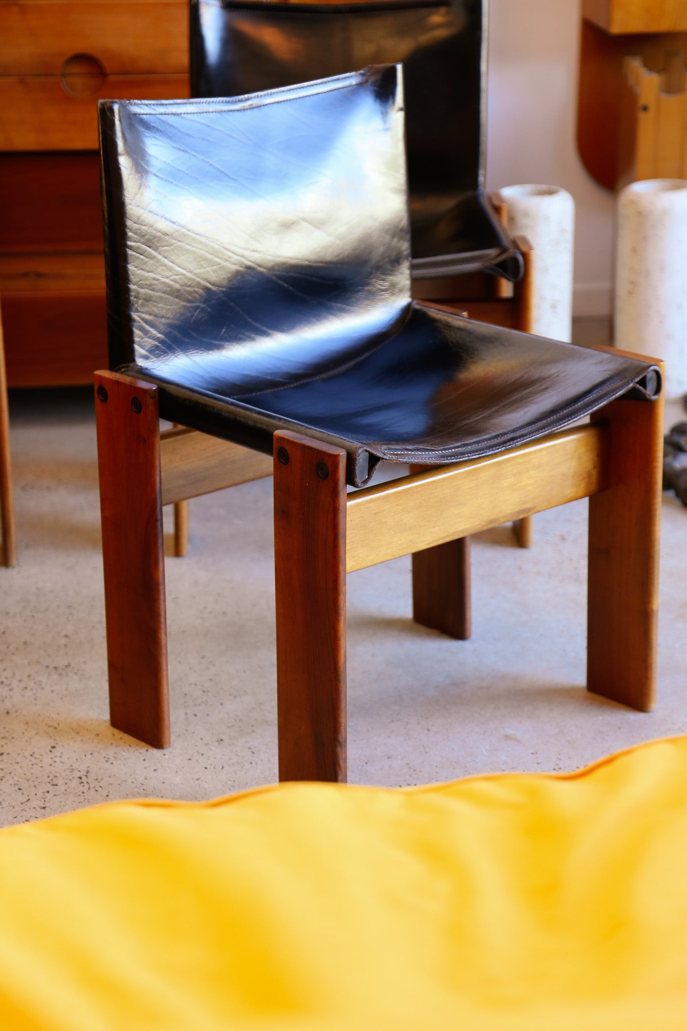 Afra & Tobia Scarpa Monk Chairs for Molteni, 1974 - Lumini Collections