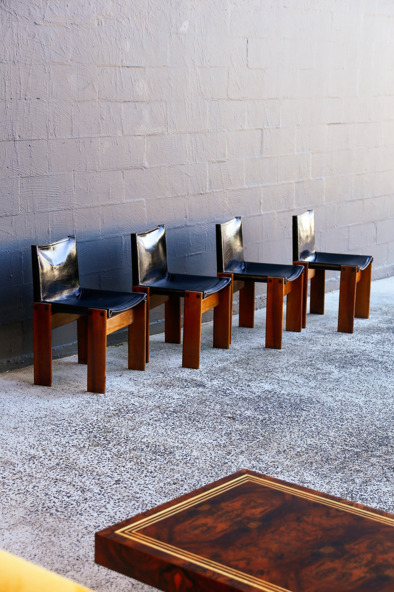 Afra & Tobia Scarpa Monk Chairs for Molteni, 1974 - Lumini Collections