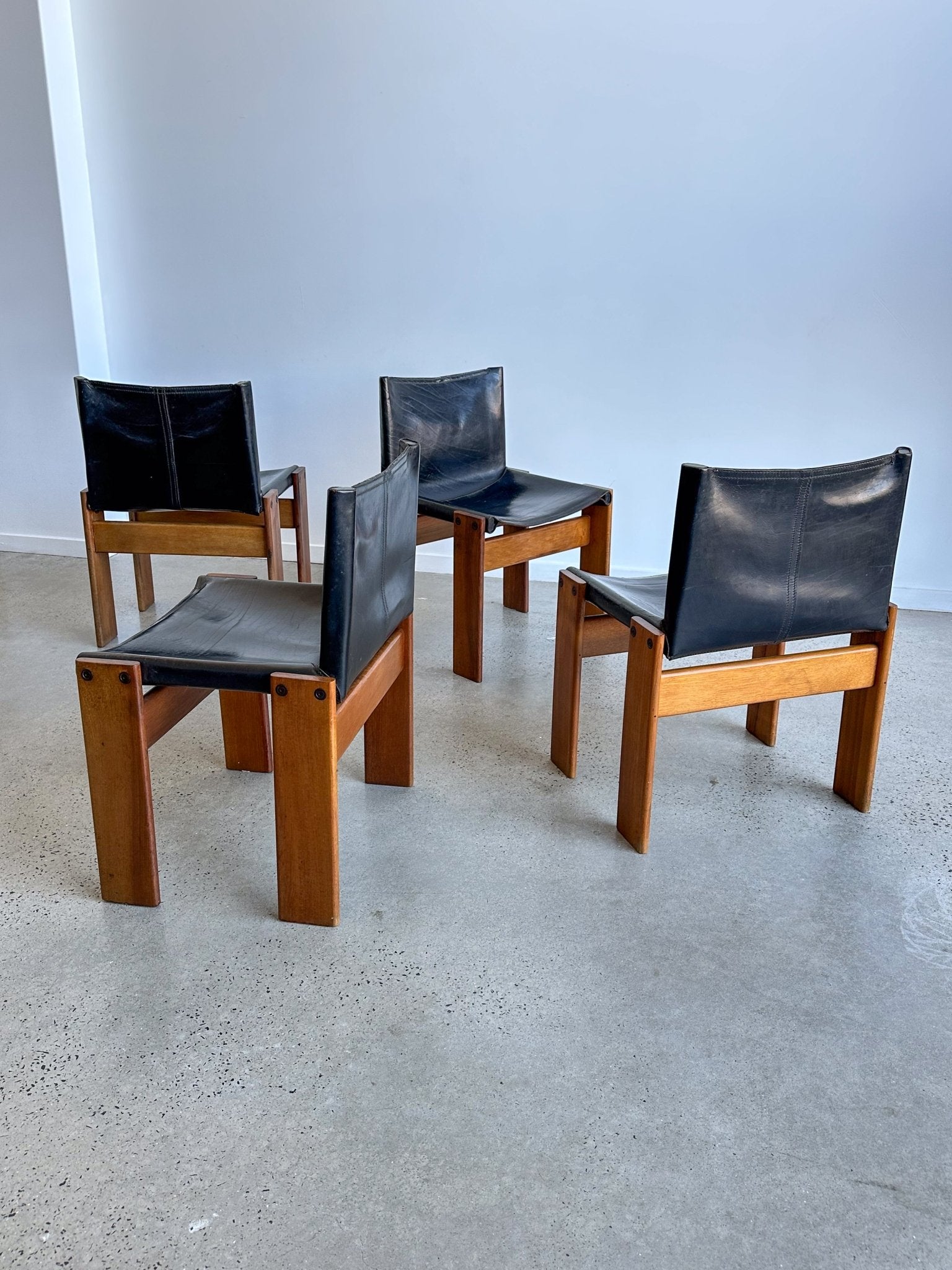 Afra & Tobia Scarpa Monk Chairs for Molteni, 1974 - Lumini Collections