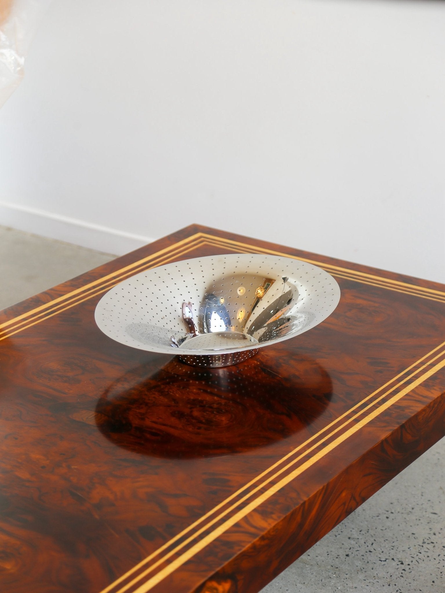 Alessi Stainless Steel Centrepiece Bowl, Italy, 1990s - Lumini Collections