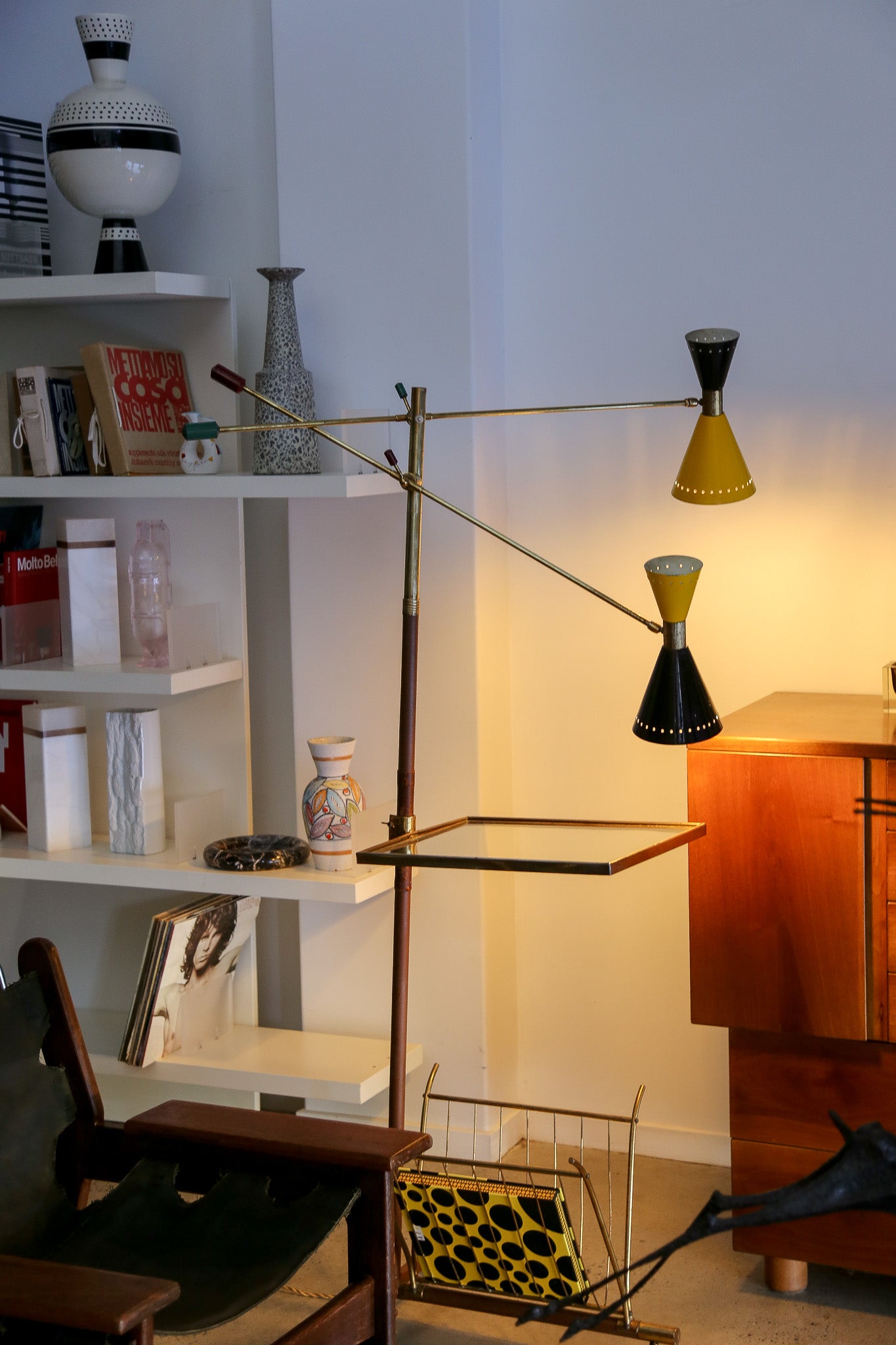 Angelo Lelli Floor Lamp for Stilnovo - Lumini Collections