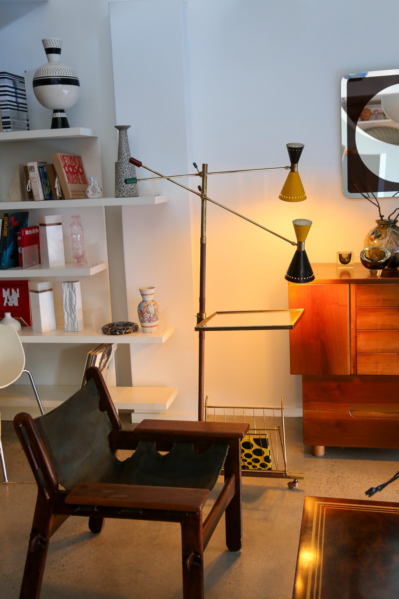 Angelo Lelli Floor Lamp for Stilnovo - Lumini Collections