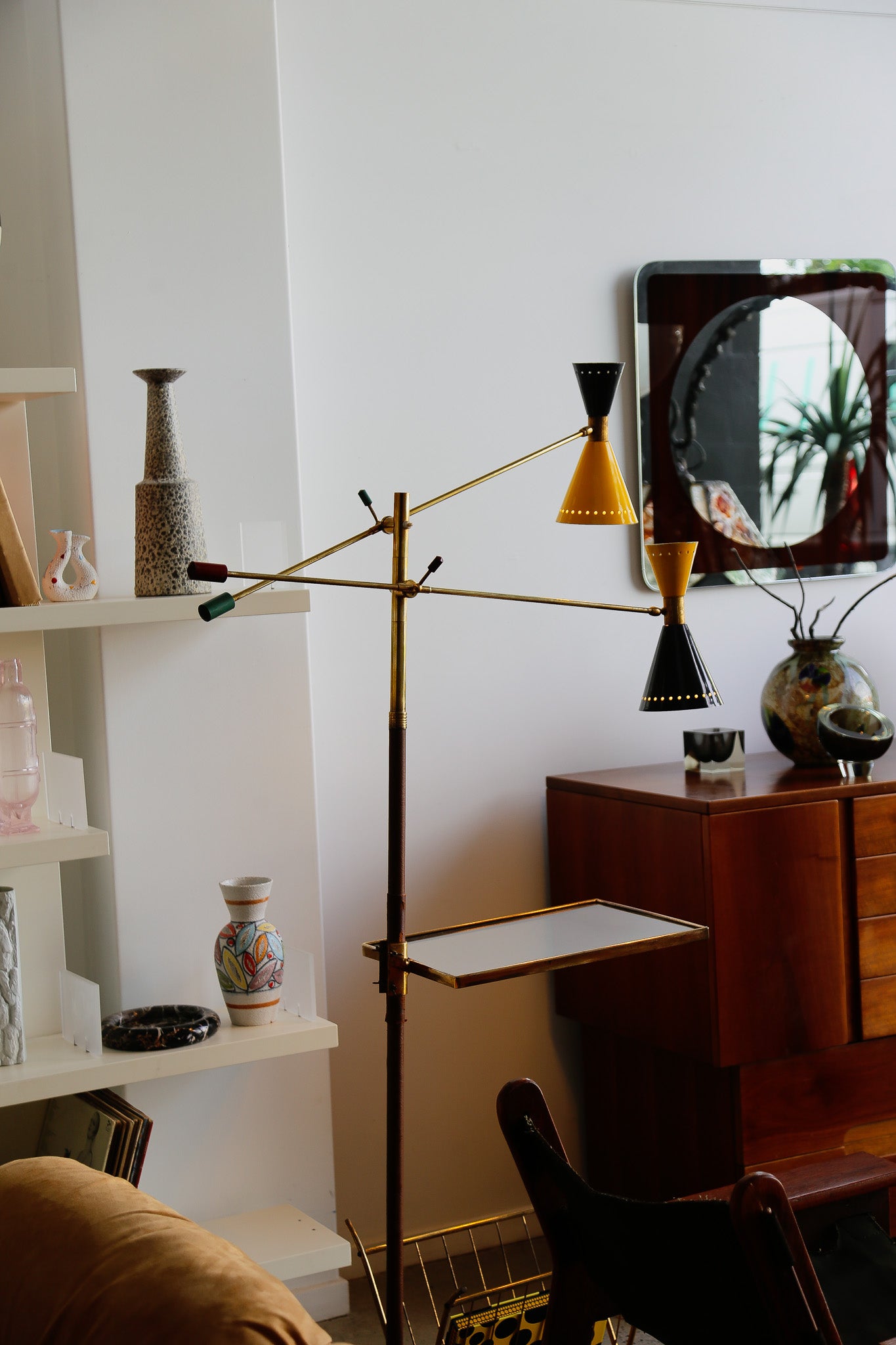 Angelo Lelli Floor Lamp for Stilnovo - Lumini Collections