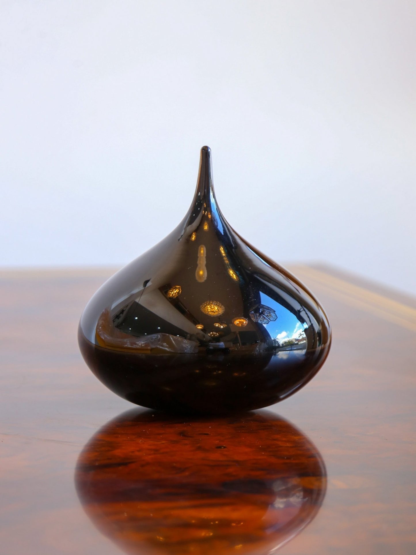 Black Murano Glass Sculptural Vase, Italy 1970s - Lumini Collections