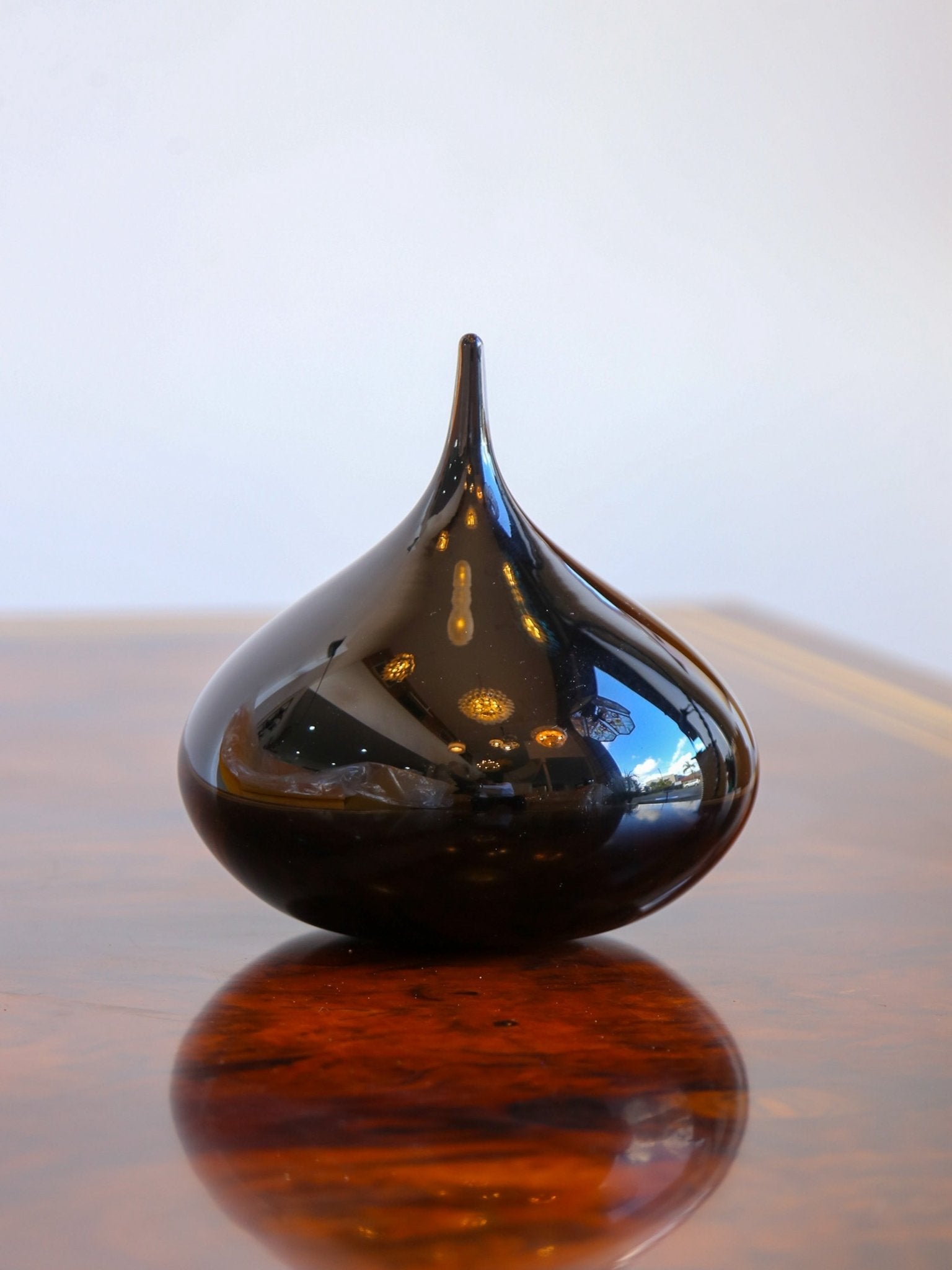 Black Murano Glass Sculptural Vase, Italy 1970s - Lumini Collections