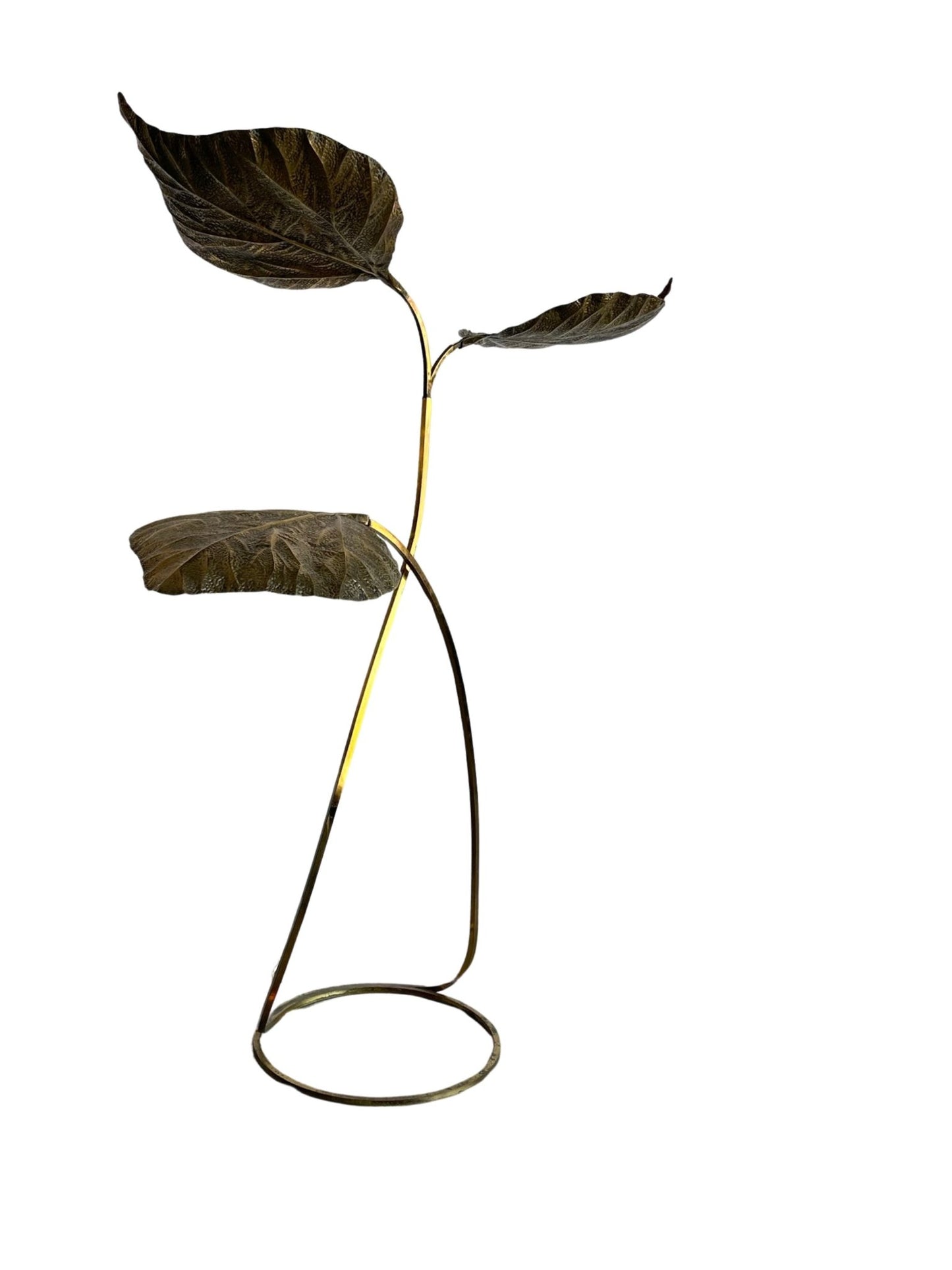 Carlo Giorgi for Bottega Gadda Rabarbaro Brass Three Leaf Floor Lamp - Lumini Collections