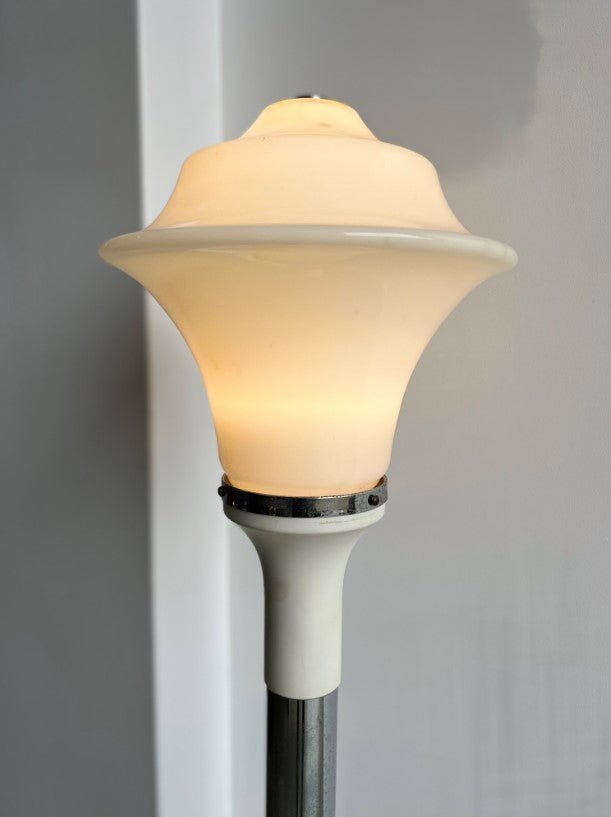 Carlo Nason White Murano Glass Floor Lamp - Lumini Collections