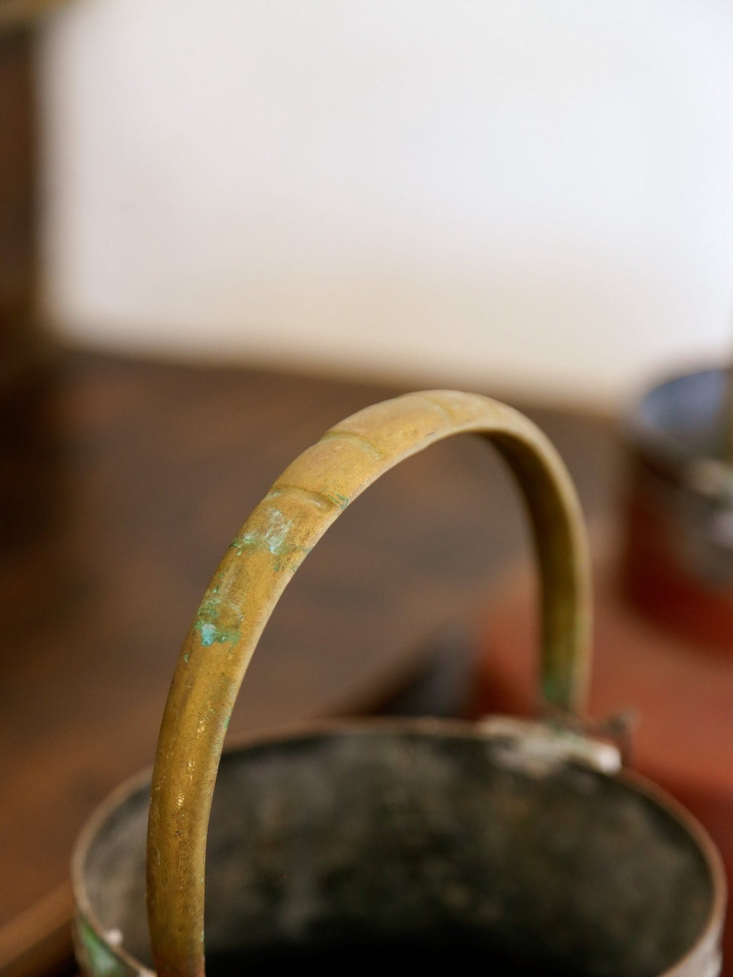 Antique Copper and Brass Vessel with Bird Spout, 1800s - Lumini Collections