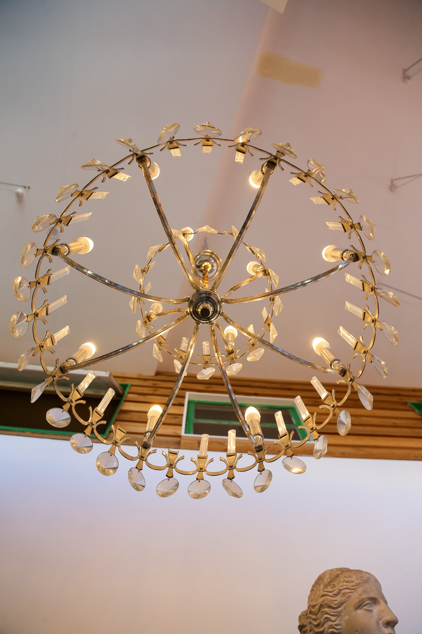 Crystal Chandelier by Gaetano Sciolari, Italy 1960 - Lumini Collections