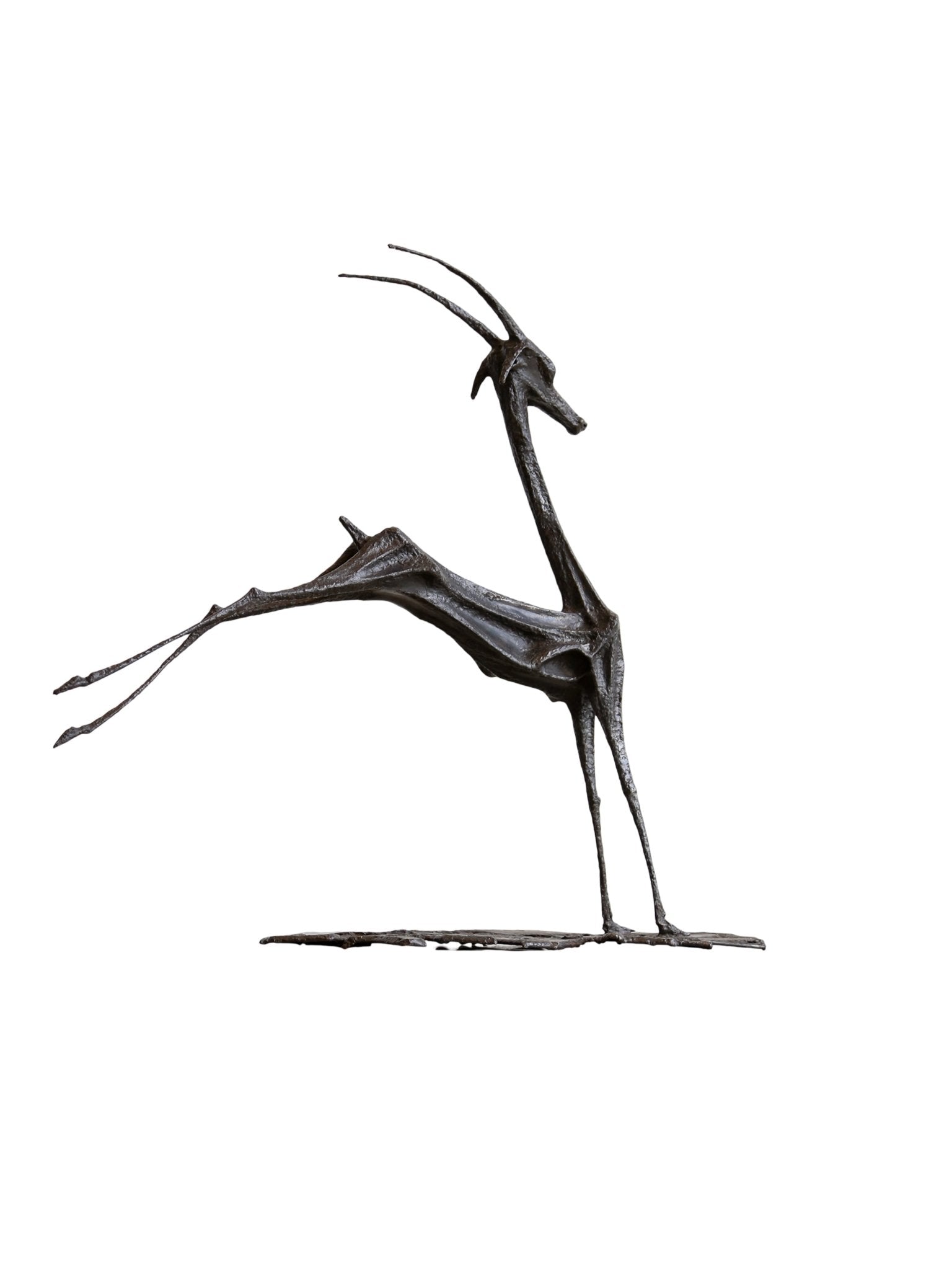 Dora Arduini Bronze Gazelle Sculpture, Italy 1970s - Lumini Collections