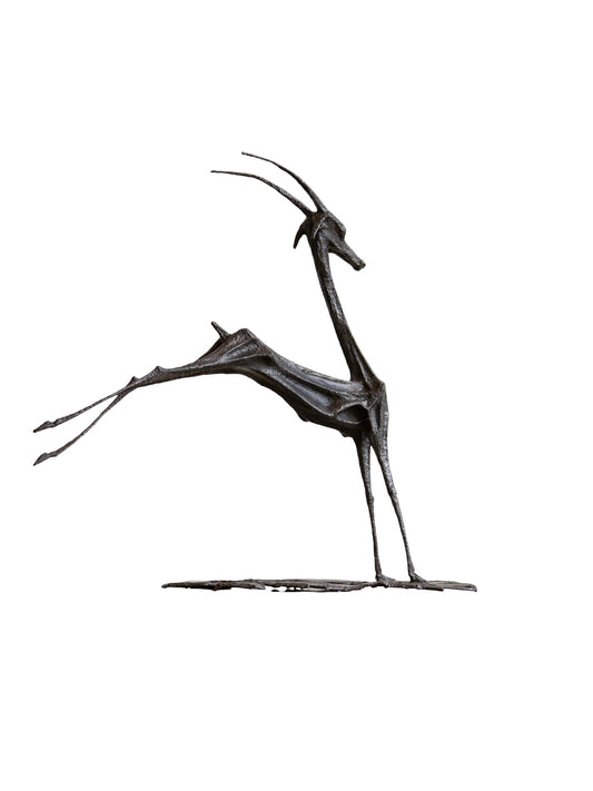 Dora Arduini Bronze Gazelle Sculpture, Italy 1970s - Lumini Collections