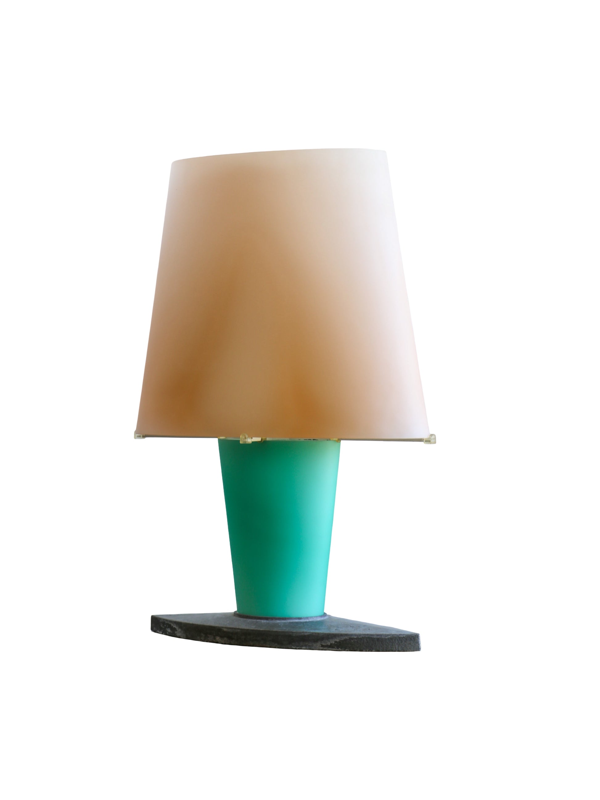 Italian Postmodern frosted-glass table lamp Model 2892 by Daniela Puppa, 1980s