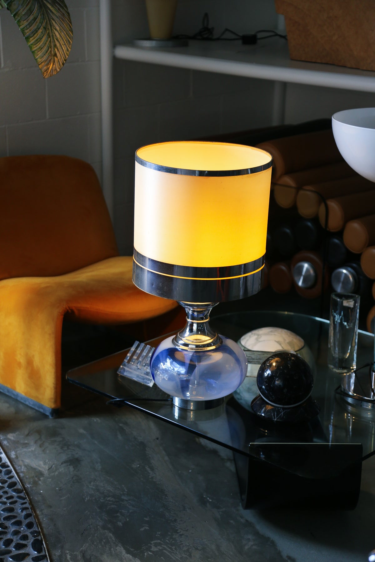 Gaetano Sciolari Murano Glass Table Lamp, Italy, 1970s - Lumini Collections